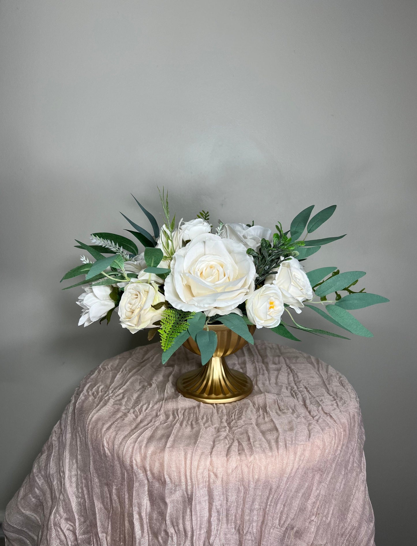 Wedding Centerpiece White Anemone Table Decor Anemone Ivory Centerpiece White Table Centerpiece Artificial Flowers