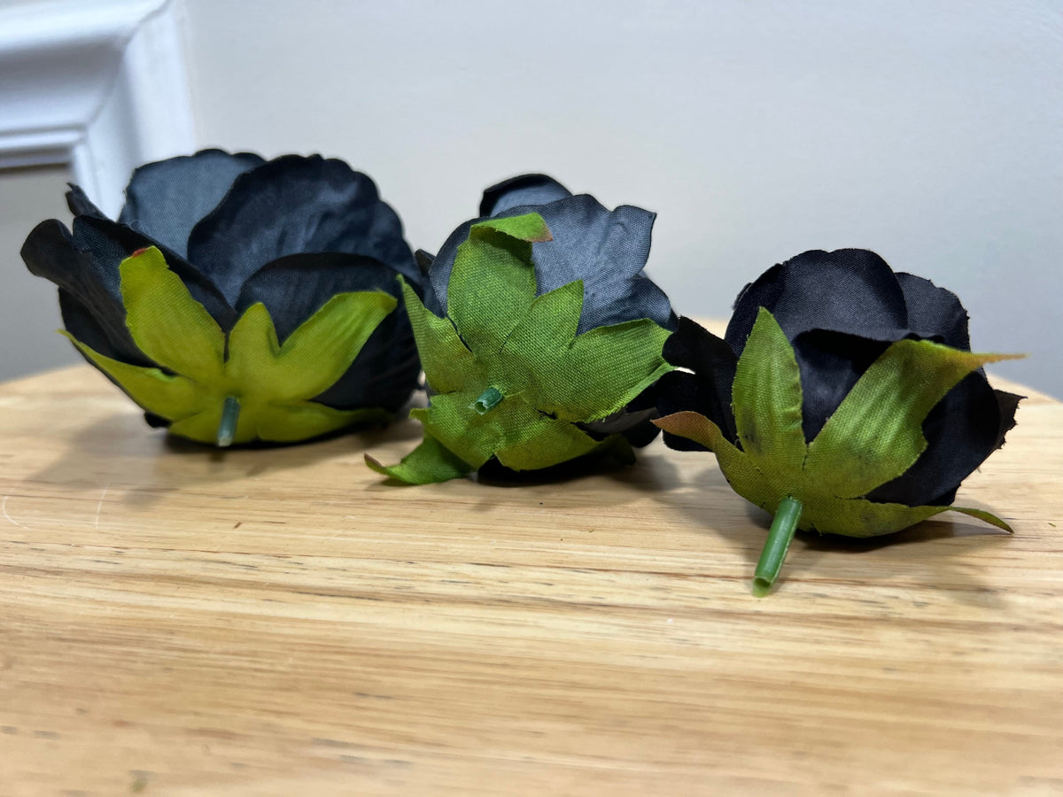 Black Artificial Flowers Head Rose Black High Quality Wedding Fake Roses Home Decor Silk Bridal Accessories Decorative DIY Supplies Reddit
