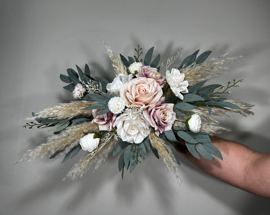 Wedding Centerpiece Dusty Rose Boho Table Decor Pink White Centerpiece Pink Wedding Arch Arrangement Dusty Rose Artificial Flower Reddit