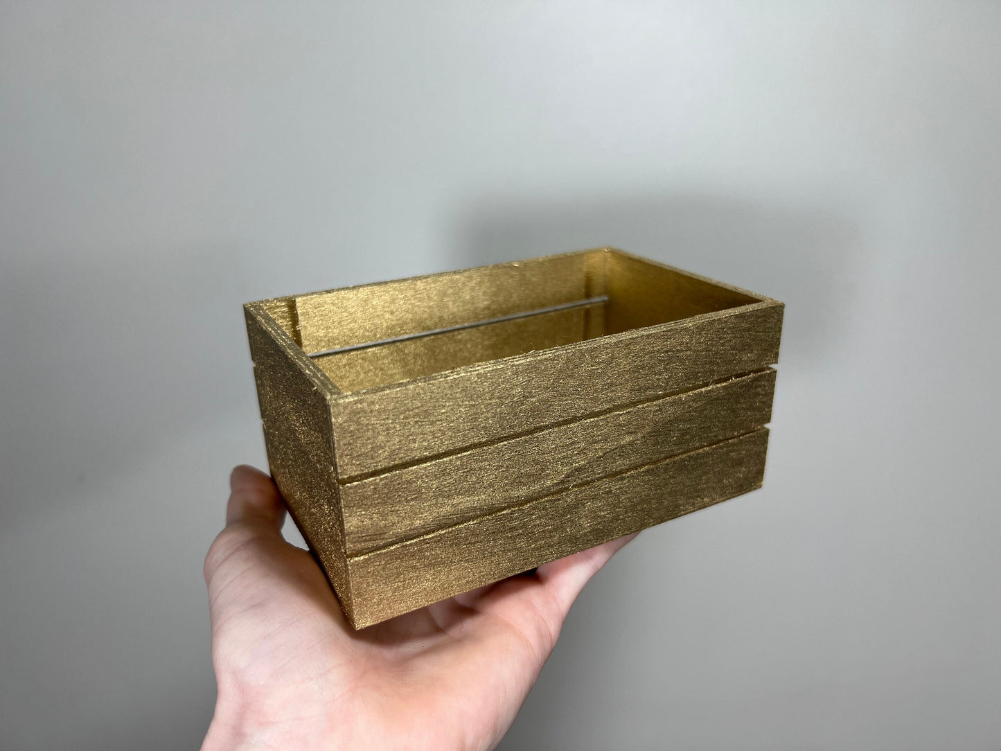 Small Wooden Crate Wedding Centerpiece container Vase Custom Stained Wood Box Wedding White Candle Holder Decoration Organizer Home Decor