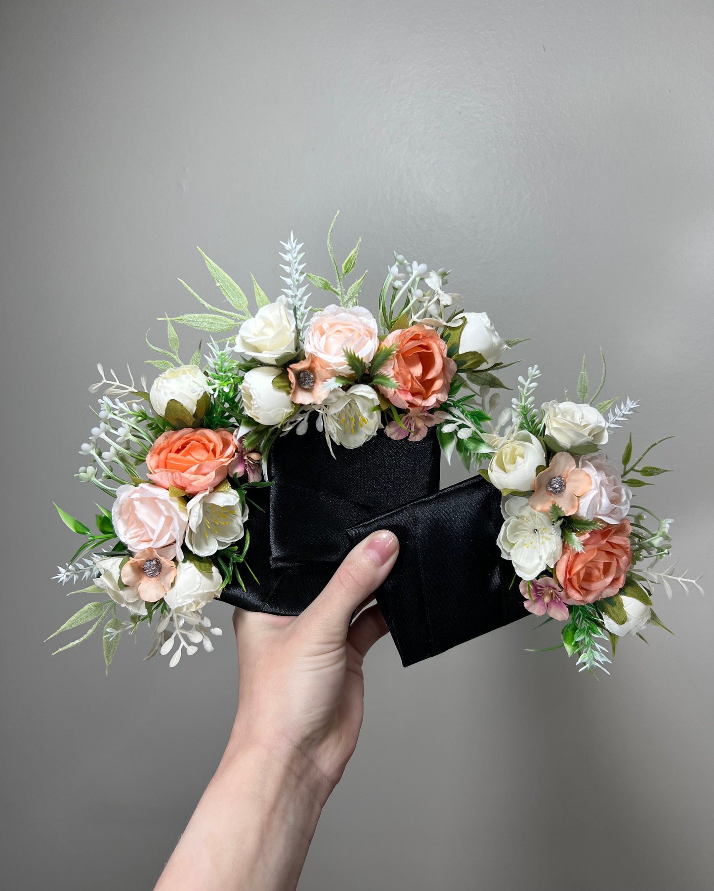 Wedding Pocket Boutonniere White Peach Groom Boutonnière Square Groomsmen Pink Wedding Pocket Boutonniere Coral Peach Artificial Flowers