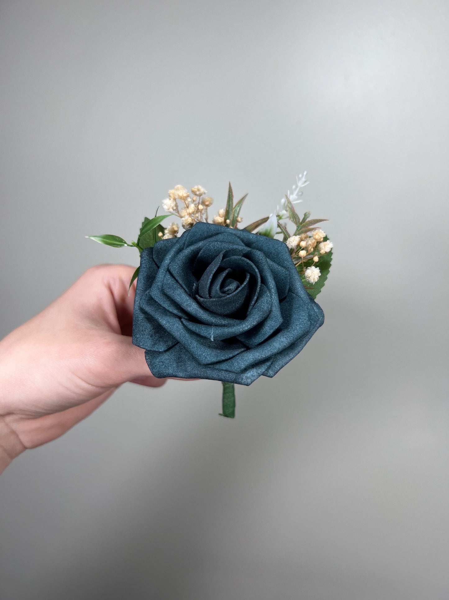 Wedding Teal Blue Bouquet White Bridal Turquoise Bridesmaids Bouquet Gold Teal Ivory Artificial Flowers Emerland Green Bouquet Dark Teal