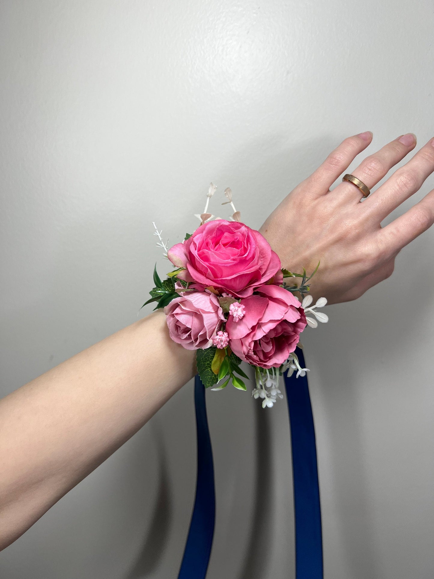 Wedding Fuchsia Bouquet Bridal Viva Magenta Bridesmaids Bouquet Hot Pink Deep Pink Neon Pink Bouquet White Artificial Flower Ivory