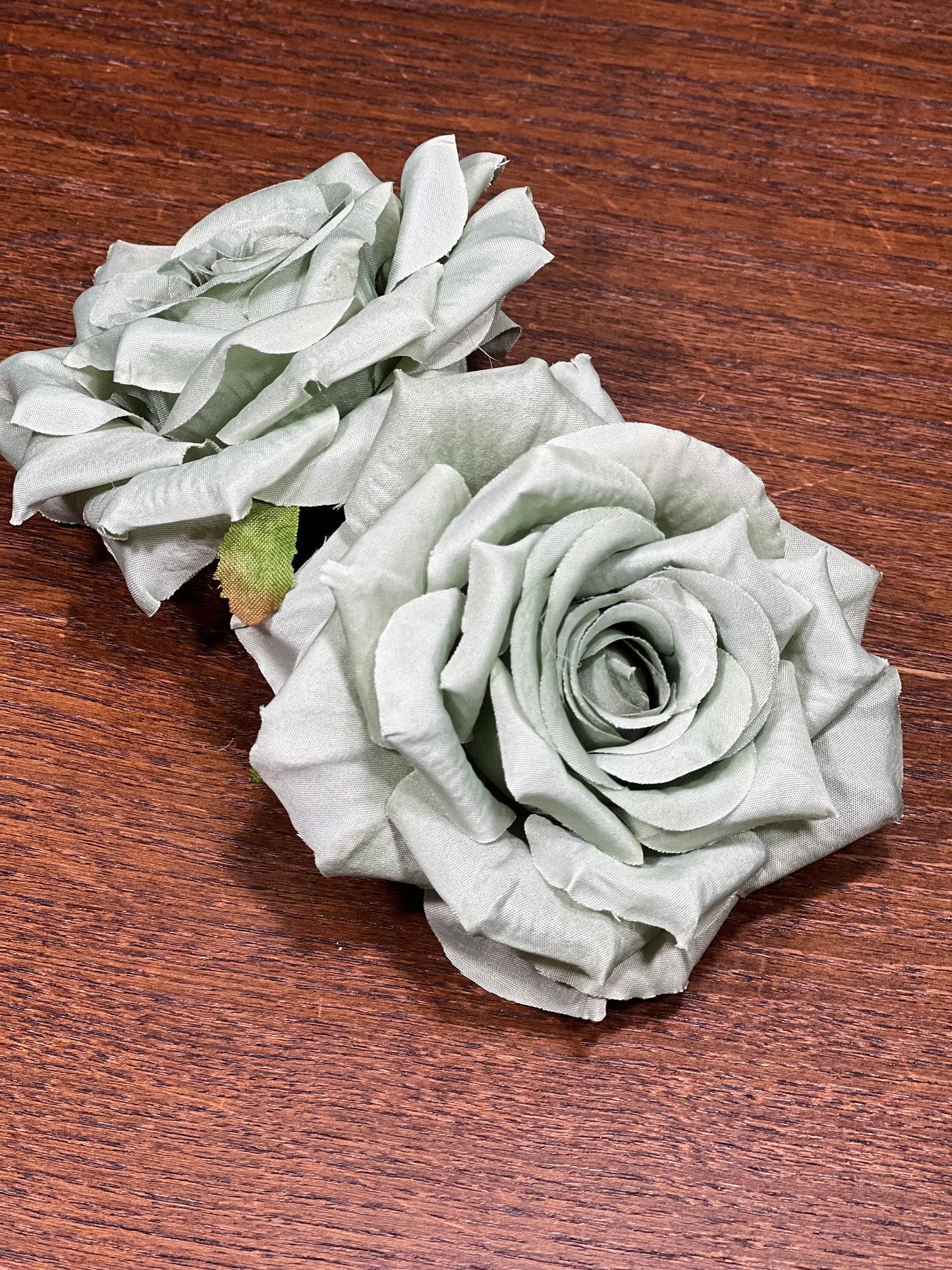 Sage Green Flower Artificial Wedding Sage Green Flower Heads Dusty Sage Roses Wedding Supplies Craft Sage Green Flower Heads Silk Roses Sage
