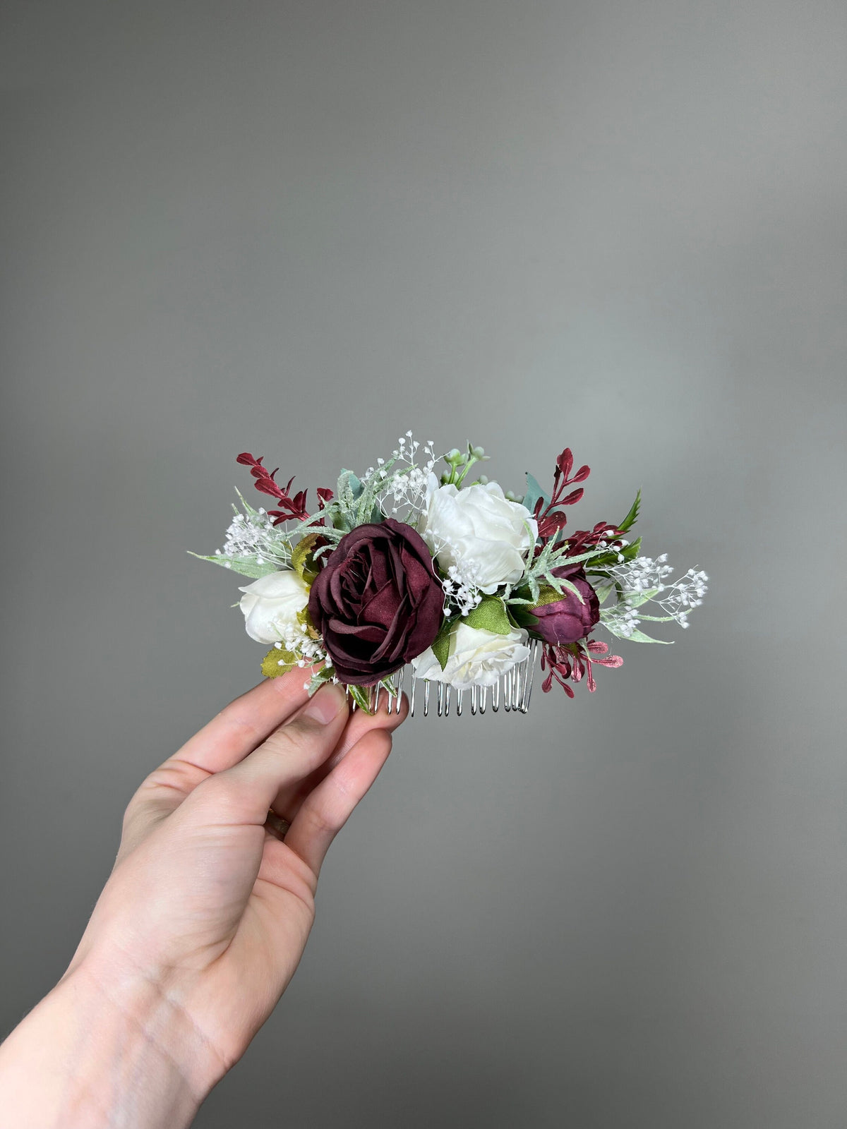 Flower Hair Comb Wedding White Head Piece Hair Comb Pink Bridal Wedding Blue Hair Accessories Dusty Rose Hair Comb Artificial Flower Reddit