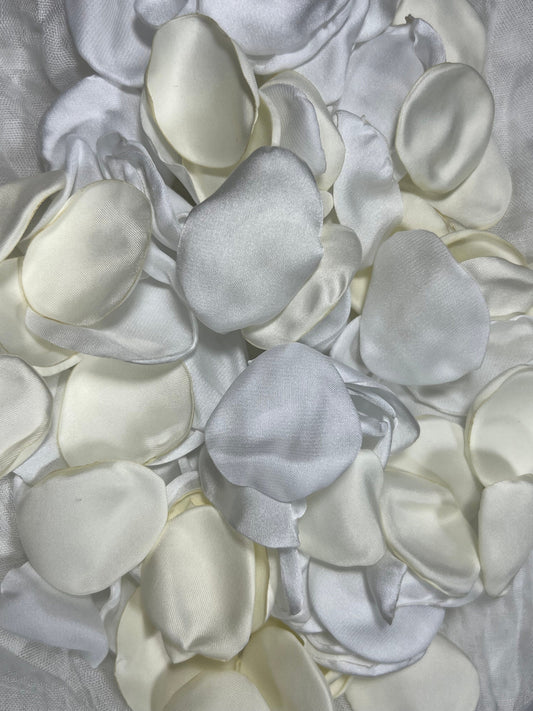 White Petals Wedding Decor Flower Girl Petals Ivory Wedding Aisle Decor Flower Petals Ivory White Ceremony Decor Bridal Shower Confetti
