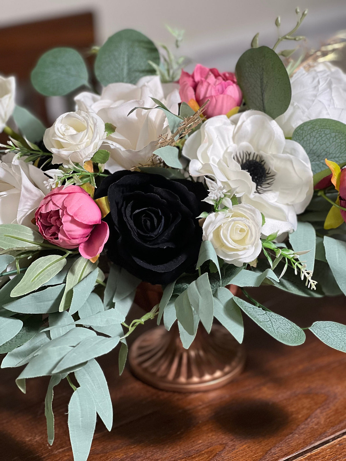 White Centerpiece White Table Decor Black Viva Magenta Centerpiece Gold Pink Wedding Table Centerpiece Ivory Black Artificial Flower Reddit