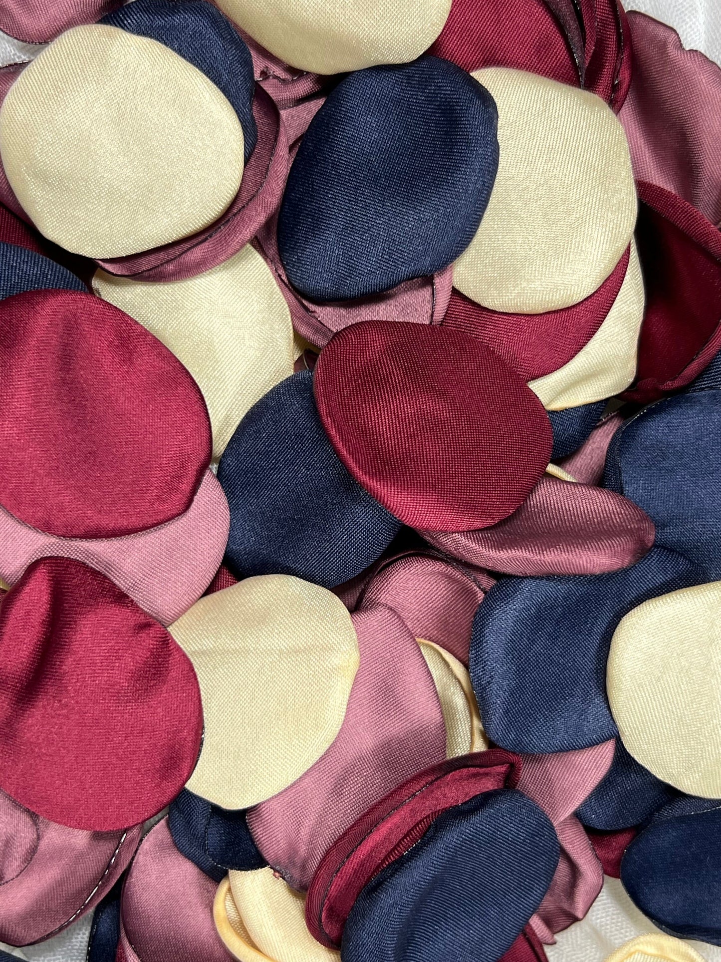 Blue Petals Wedding Decor Flower Girl Petals Navy Blue Burgundy Wedding Aisle Decor Flower Petals Burgundy Ceremony Decor Gold Confetti