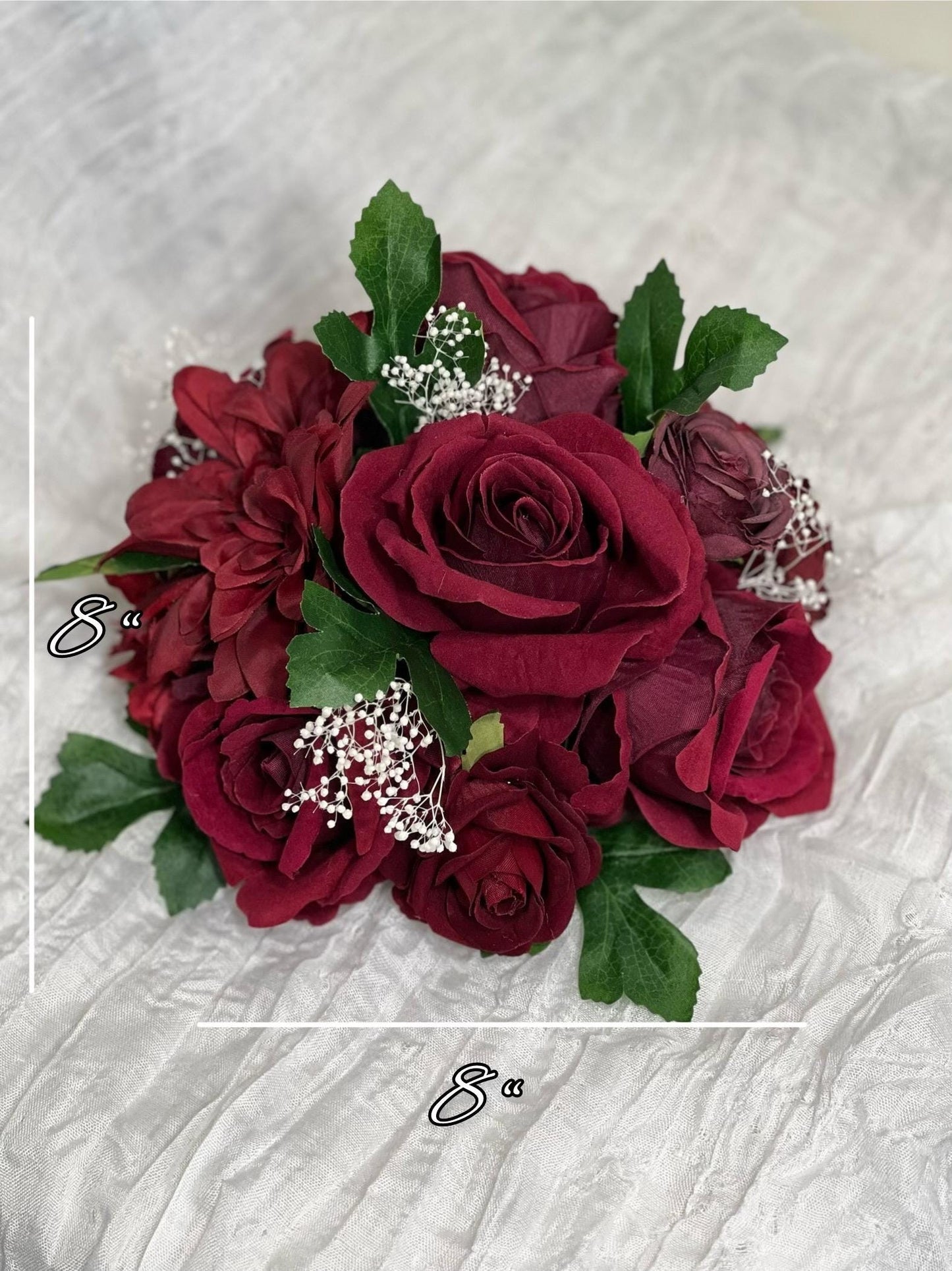 Wedding Cake Decoration Burgundy Topper Decor White Cake Arrangements Wedding Burgundy Cake Decor Wedding Artificial Flowers Topper Cake