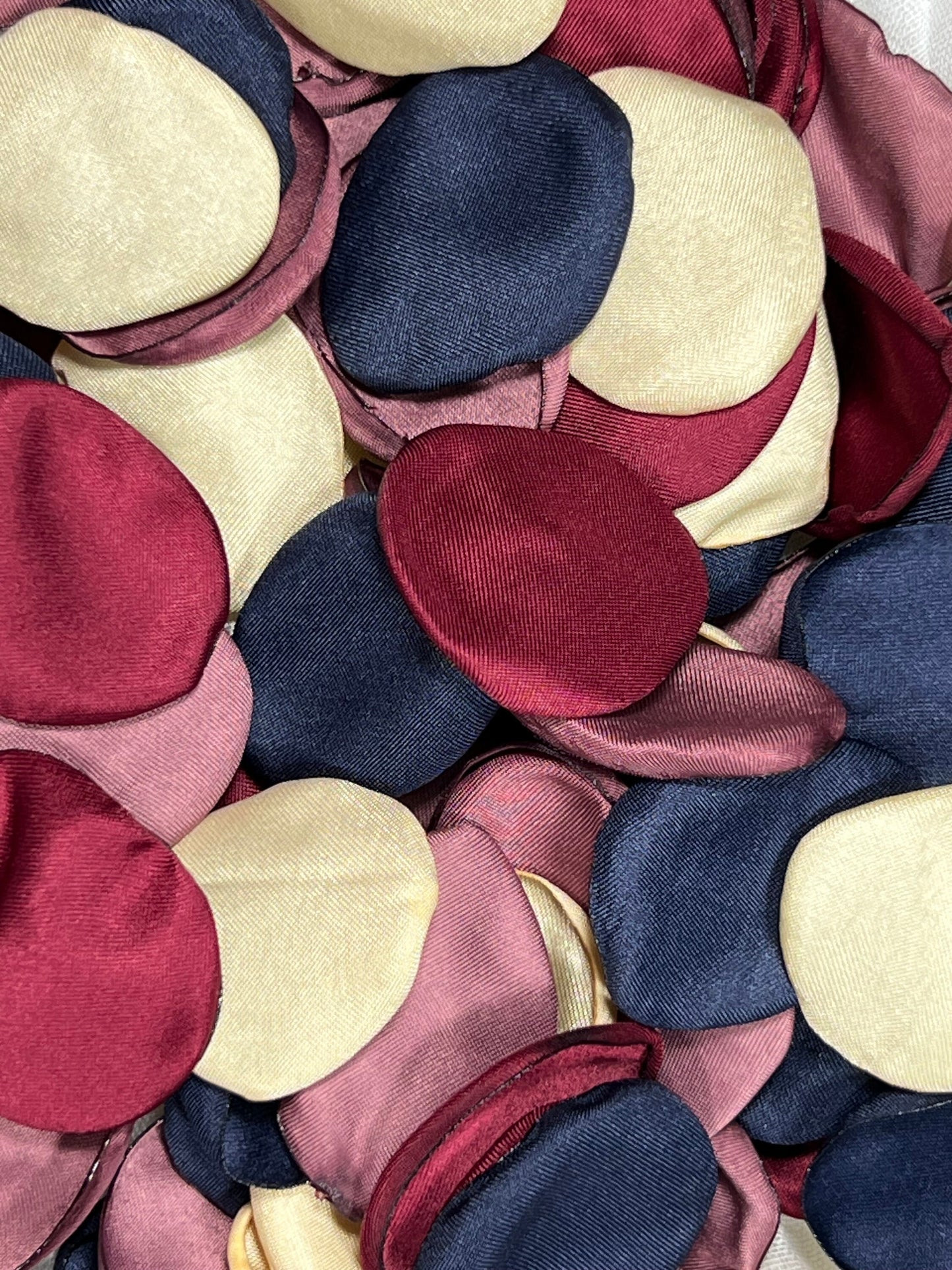 Blue Petals Wedding Decor Flower Girl Petals Navy Blue Burgundy Wedding Aisle Decor Flower Petals Burgundy Ceremony Decor Gold Confetti