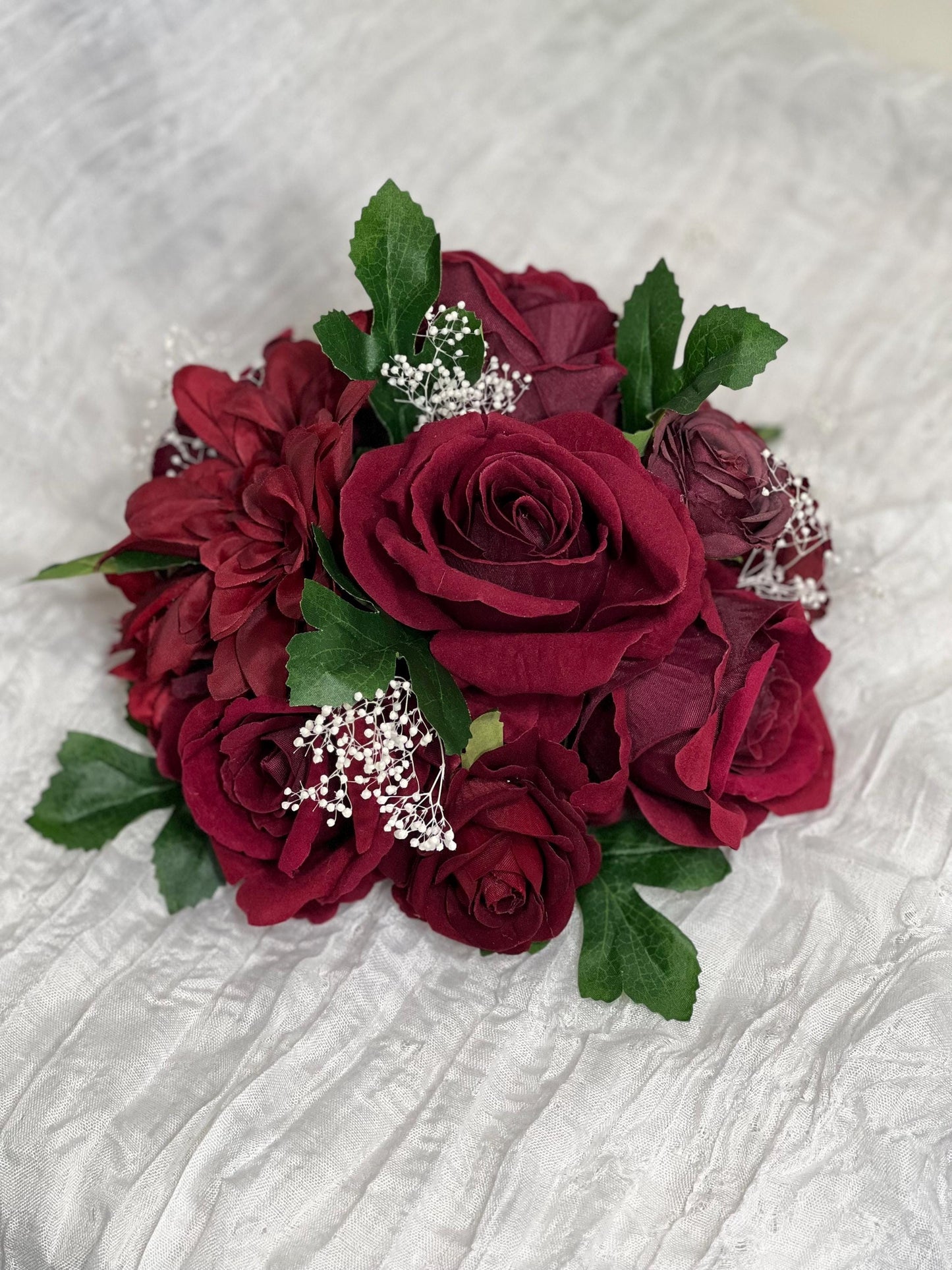 Wedding Cake Decoration Burgundy Topper Decor White Cake Arrangements Wedding Burgundy Cake Decor Wedding Artificial Flowers Topper Cake