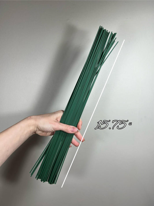 Flower Stem Wire for Flower Heads Green DIY Bouquet Stem Diameter 2 mm Length 15.75" Stem Wrapping and Crafts Iron Wire Reddit