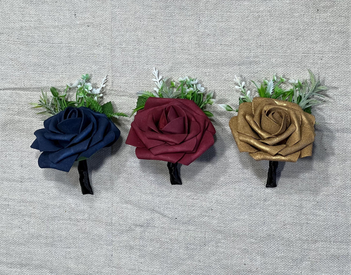 Harry Potter Wedding Bouquet Bridal Burgundy White Gold Hoop Navy Blue Bridesmaids Hoop Hunter Green Bouquet Wizard Artificial Flower