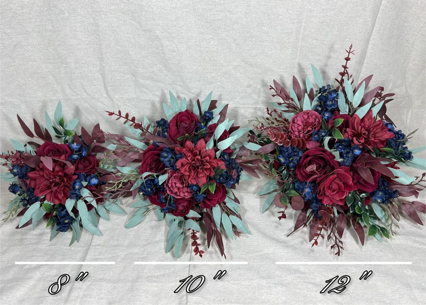 Burgundy Navy Blue Bouquet Wedding Bridal Bouquet Red Dark Blue Bridesmaids Bouquet Burgundy Navy Blue Artificial Flower Reddit