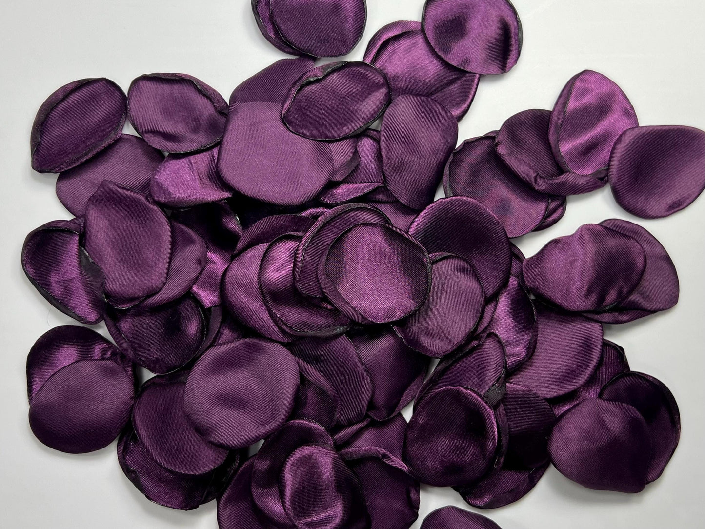 Purple Petals Wedding Decor Flower Girl Petals Dark Purple Wedding Aisle Decor Flower Petals Plum Ceremony Decor Plum Confetti