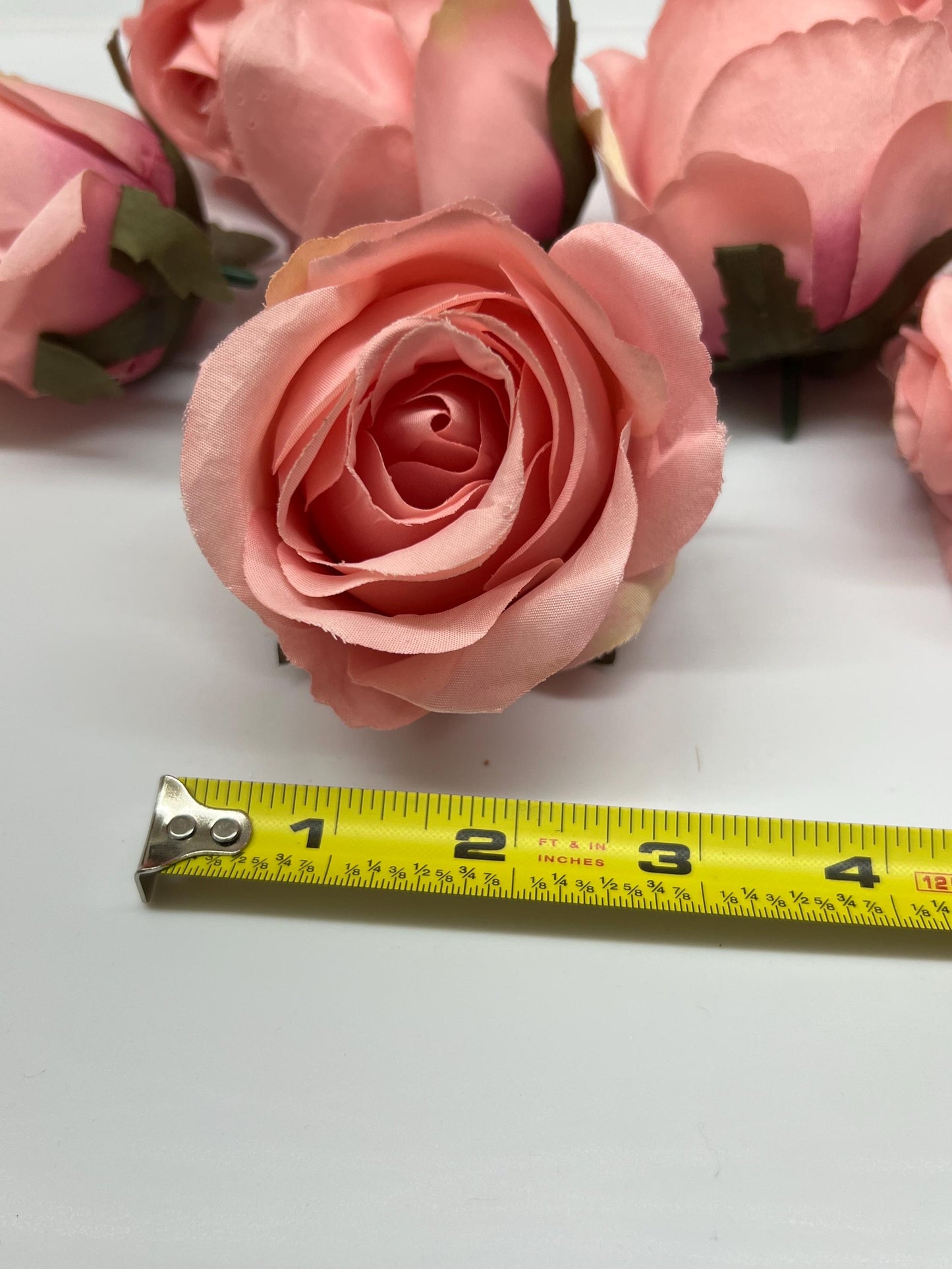 Pink Rose Peach Flower Coral Rose Head Wedding Pink Head Dusty Rose Wedding Roses Pink Home Decor Silk DIY Wedding Supplies Craft Pink Rose