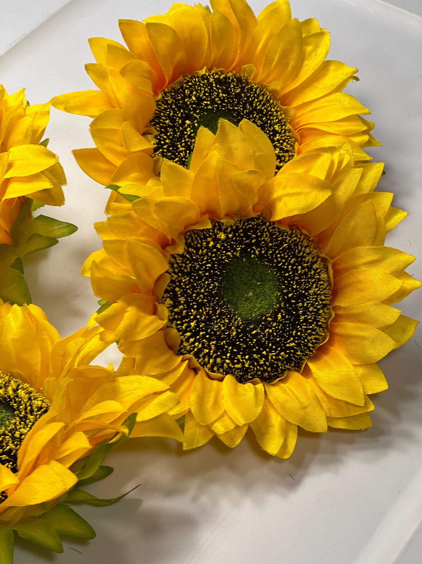 Sunflower Head Flower Artificial Wedding Sunflower Head 5 inch Flower Head Sunflower DIY Wedding Supplies Craft Sunflower Big Fake Flower