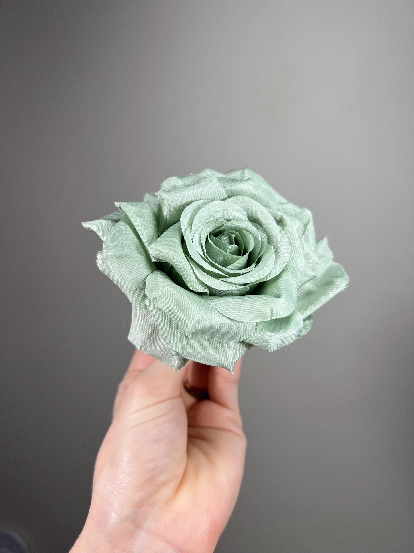Sage Flower Head Wedding Sage Green 4” Artificial Sage Heads Craft Supplies Wedding Sage Green Flowers DIY Dusty Sage Flower Head