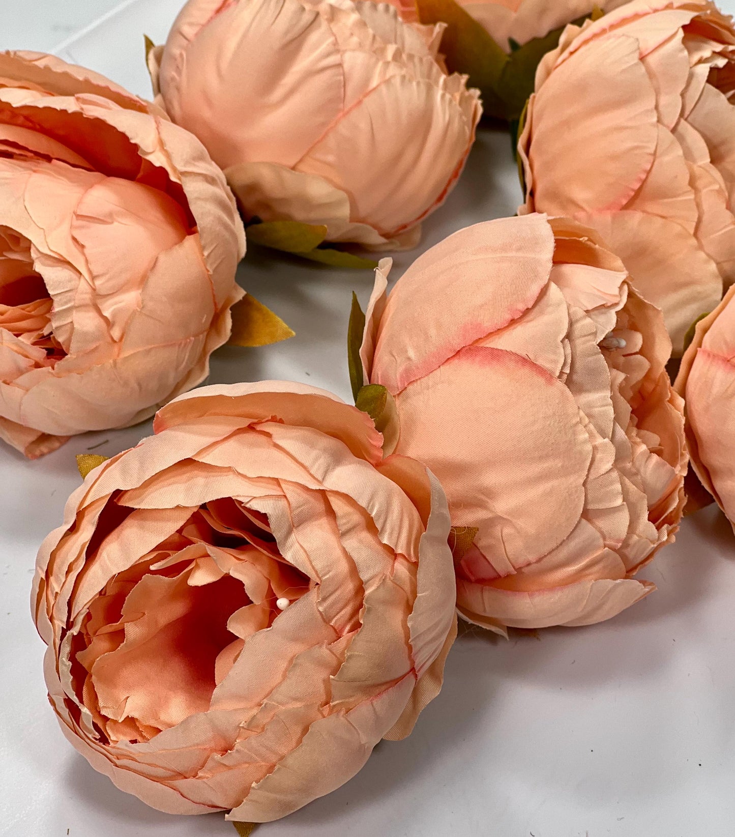 Peach Flower Head 3 inch Wedding Coral Artiricial Peony Flower Heads Pink Peony Wedding Supplies Craft Salmon Pink Flower Head Peony