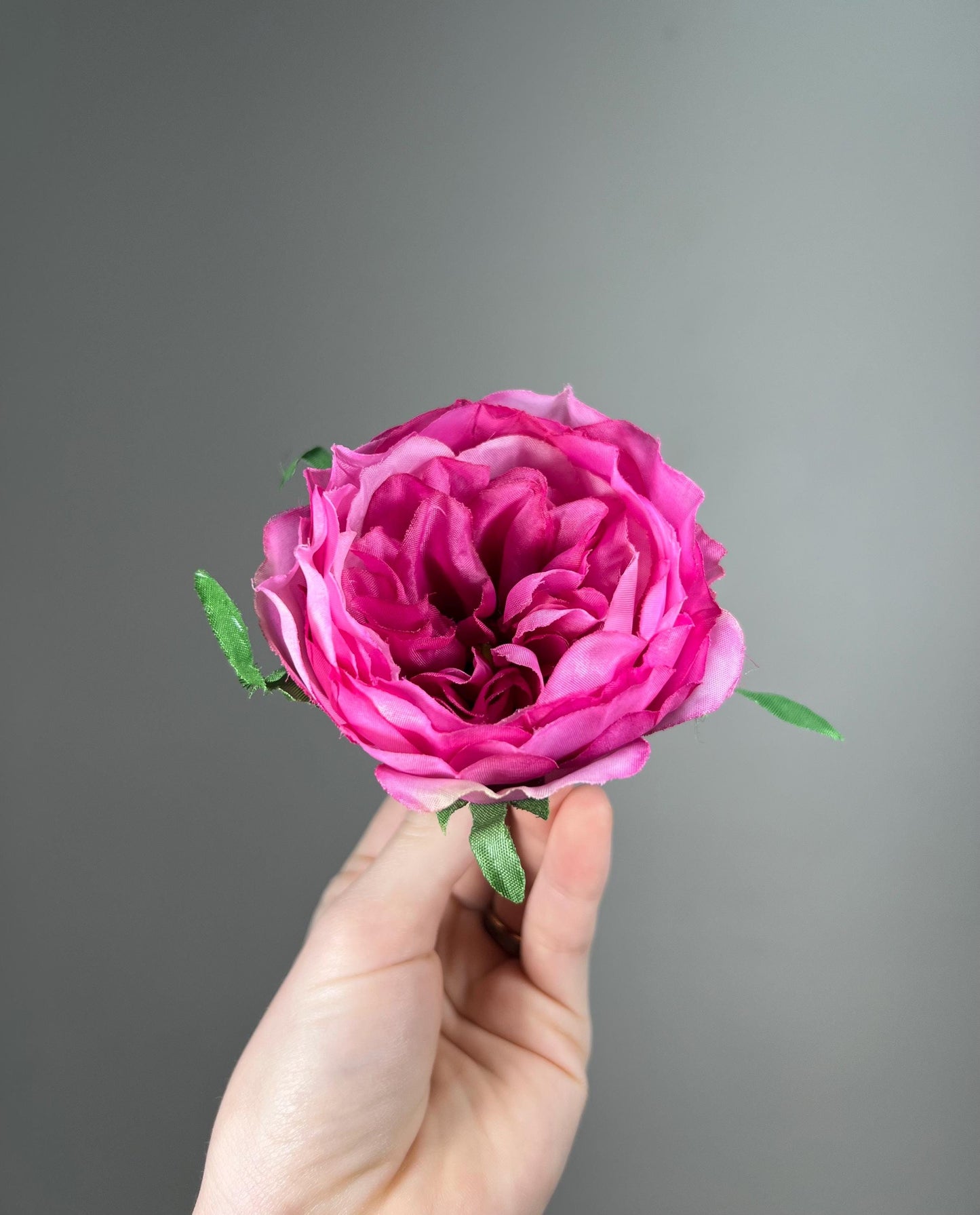 Pink Peony Artificial Flowers Head Rose Fuchsia Rose Cabbage Wedding Fake Roses Pink Home Decor Silk Decorative Wedding