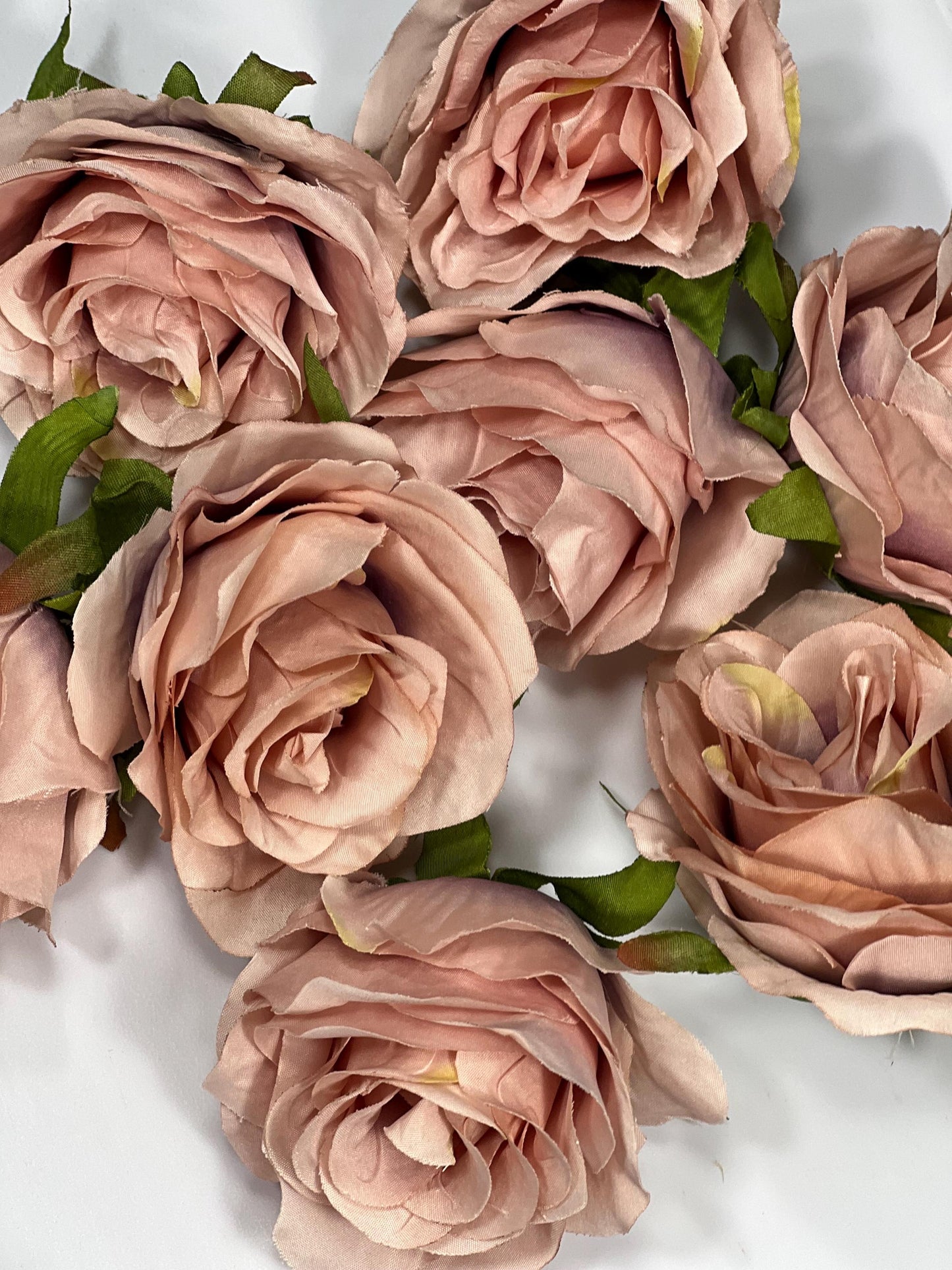 Dusty Rose Flower Head Wedding 3 inch Dusty Rose Artificial Flower Head Craft Supplies Wedding Dusty Rose Faux Flower Heads Dusty Pink
