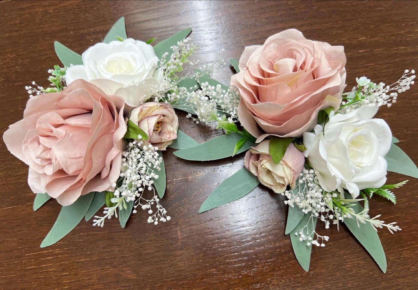 Dusty Rose Cake Decor Wedding Dusty Rose Flower Cake Arrangement White Dusty Rose Cake Decoration Pink White Cake Topper Flower Dusty Rose