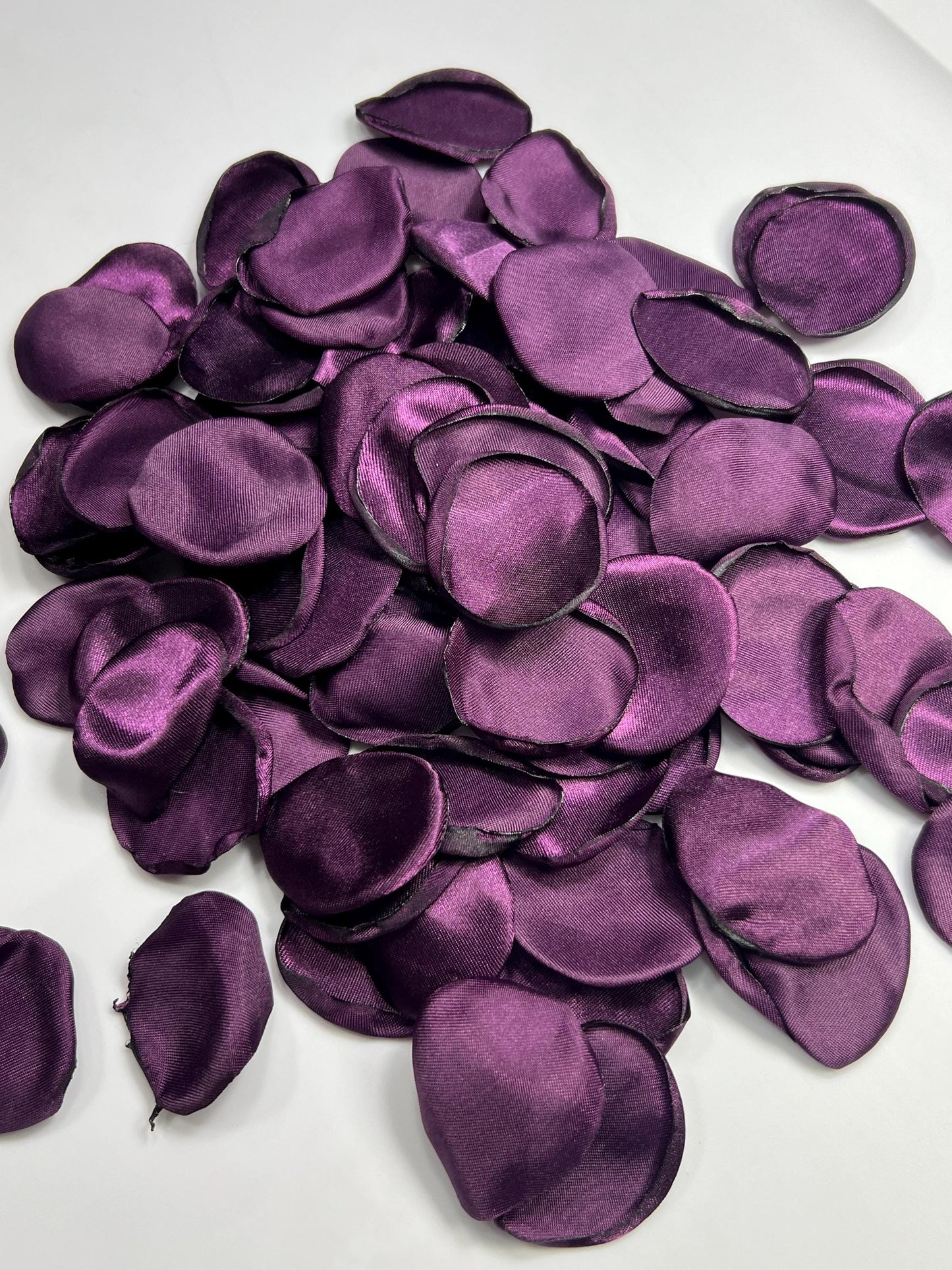 Purple Petals Wedding Decor Flower Girl Petals Dark Purple Wedding Aisle Decor Flower Petals Plum Ceremony Decor Plum Confetti