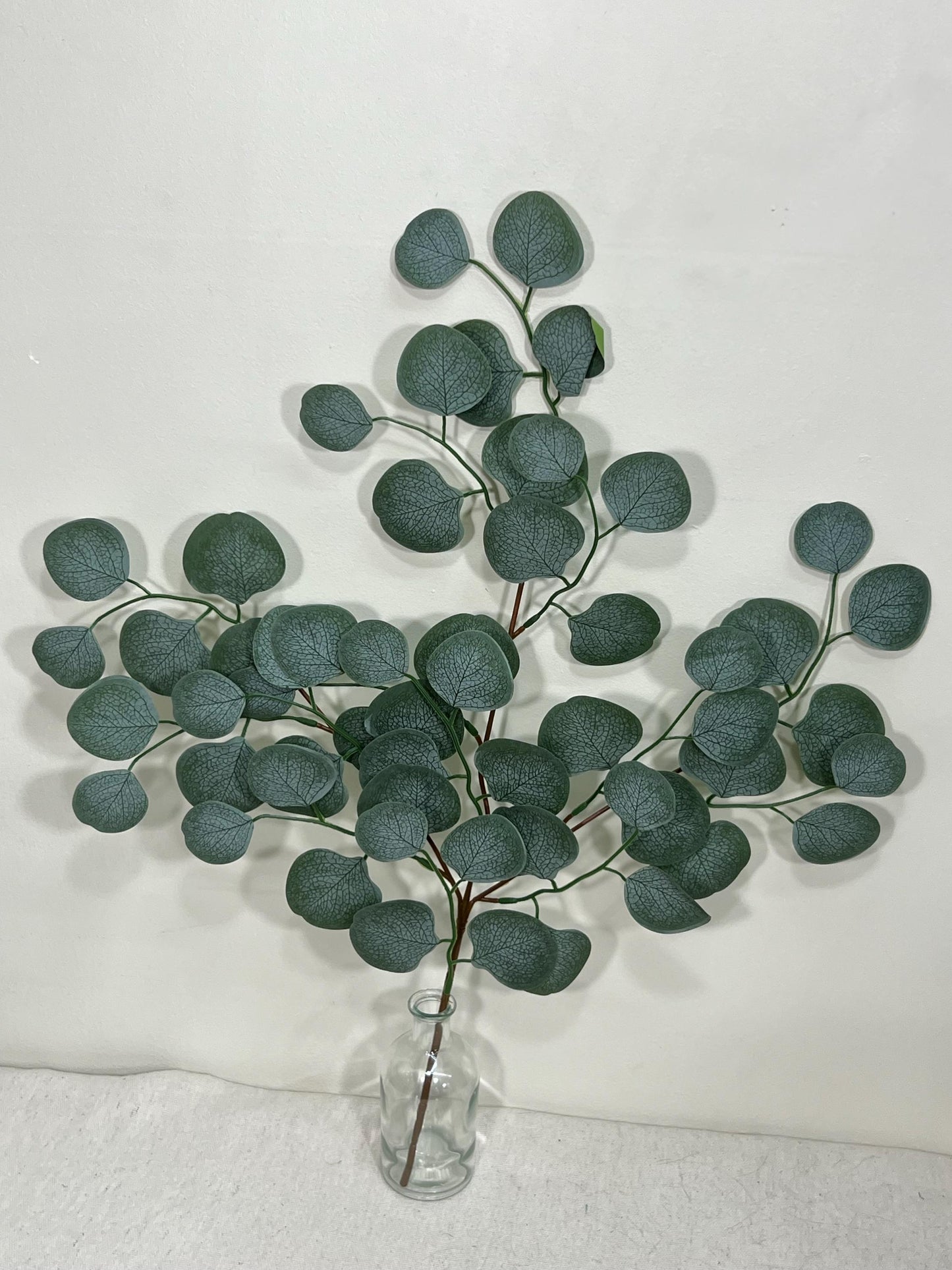 Round Artificial Eucalyptus Branch Sage Greenery Eucalyptus Stems Leaves Décor Wedding Sage Greenery Faux Eucalyptus Craft Supplies Wedding