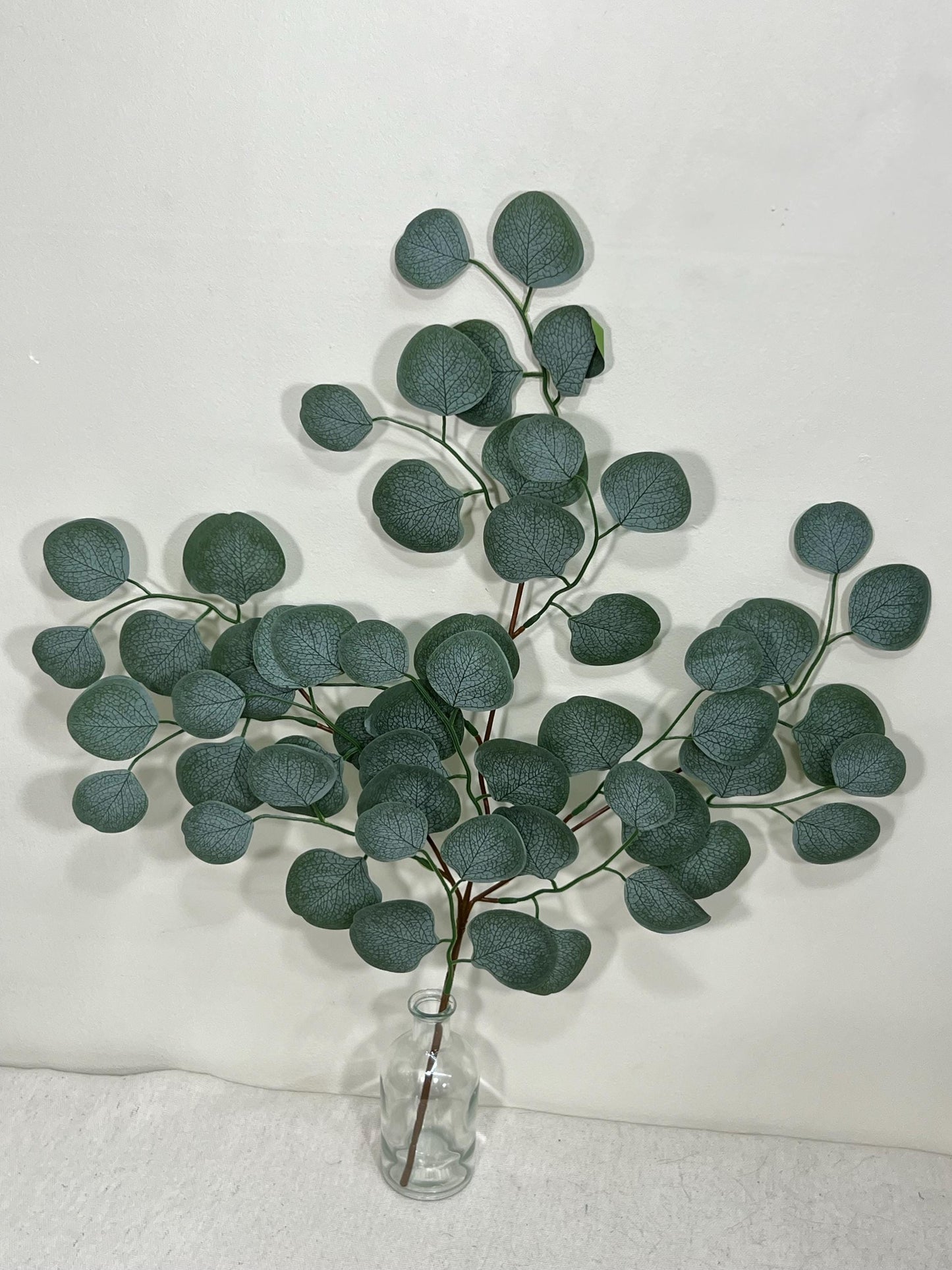 Round Artificial Eucalyptus Branch Sage Greenery Eucalyptus Stems Leaves Décor Wedding Sage Greenery Faux Eucalyptus Craft Supplies Wedding