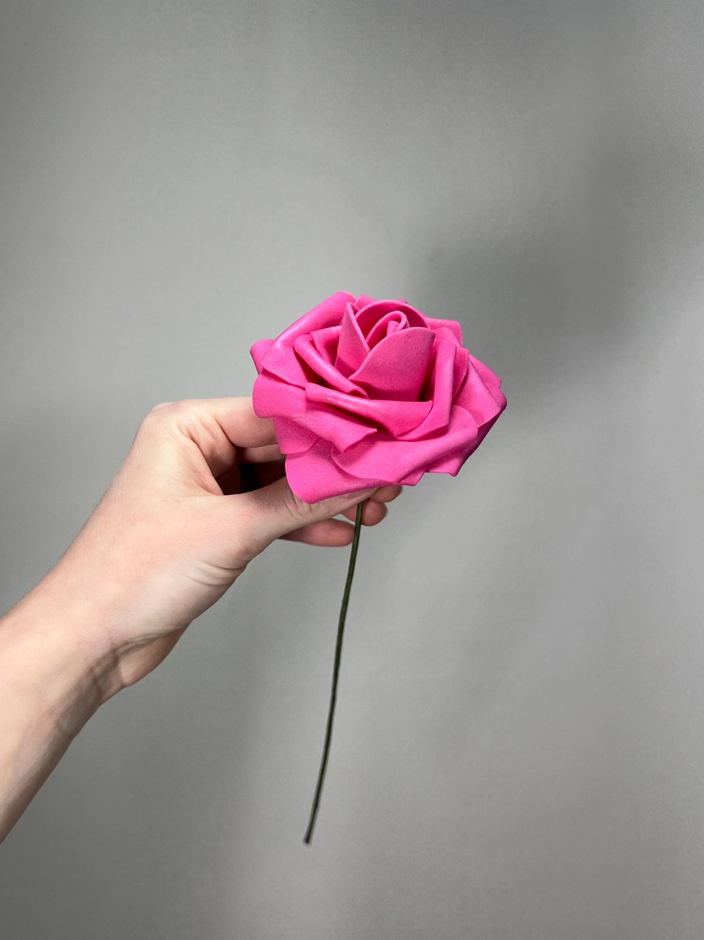 Hot Pink Flower Head Wedding Pink Artiticial Flower Heads Roses Magenta Wedding DIY Craft Supplies Fuchsia Flower Heads Roses Home Decor