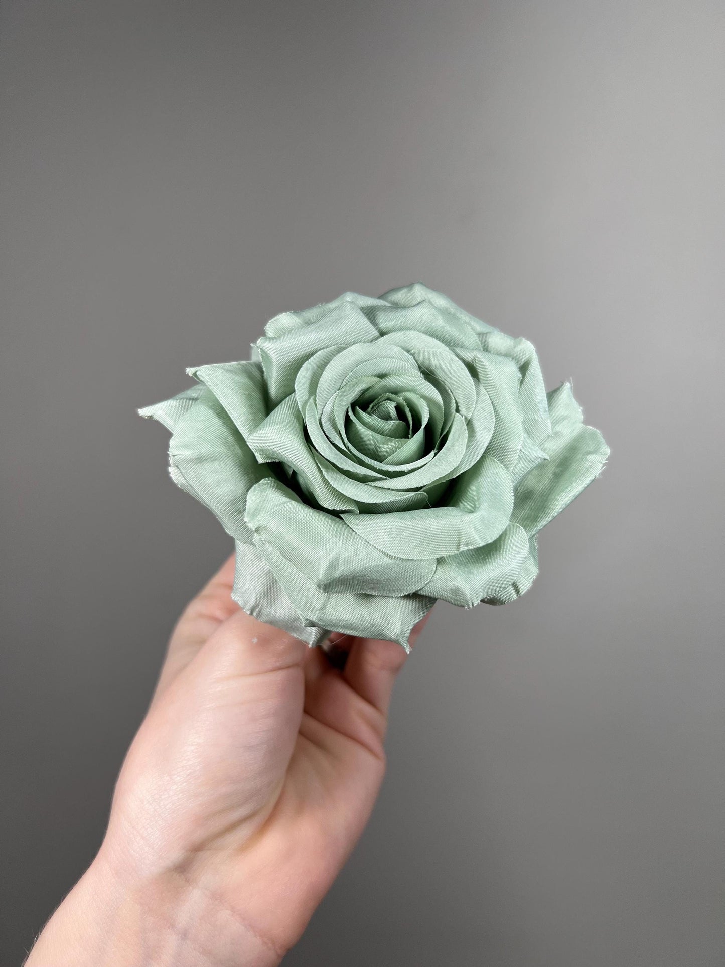Sage Flower Head Wedding Sage Green 4” Artificial Sage Heads Craft Supplies Wedding Sage Green Flowers DIY Dusty Sage Flower Head