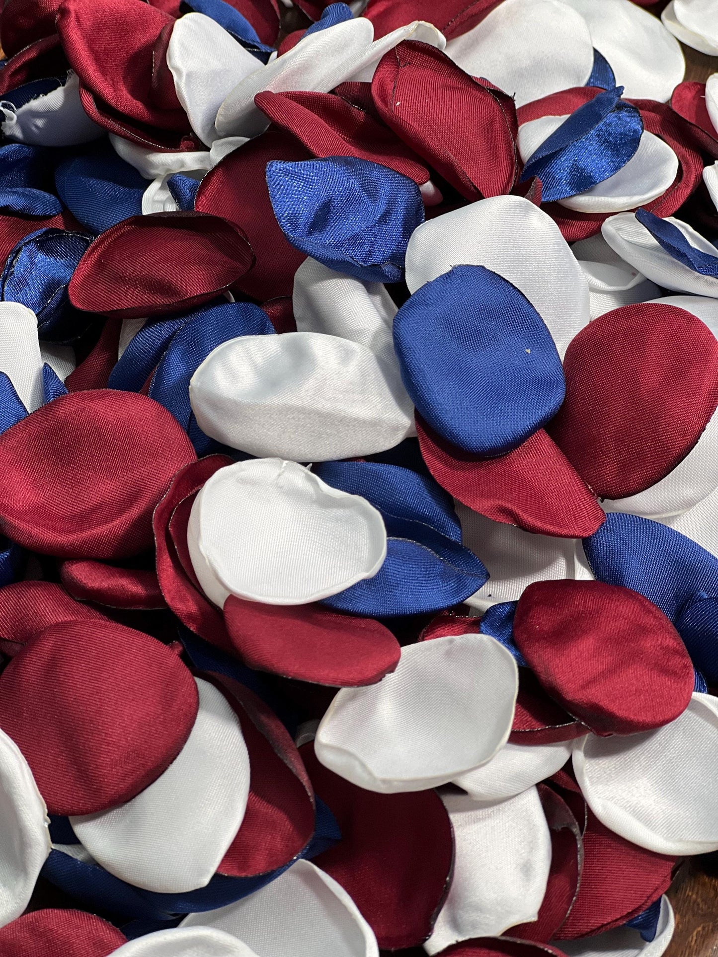 Blue White Petals Wedding Decor Red Flower Girl Petals Navy Blue White Wedding Aisle Decor Flower Petals Blue Red Ceremony Decor