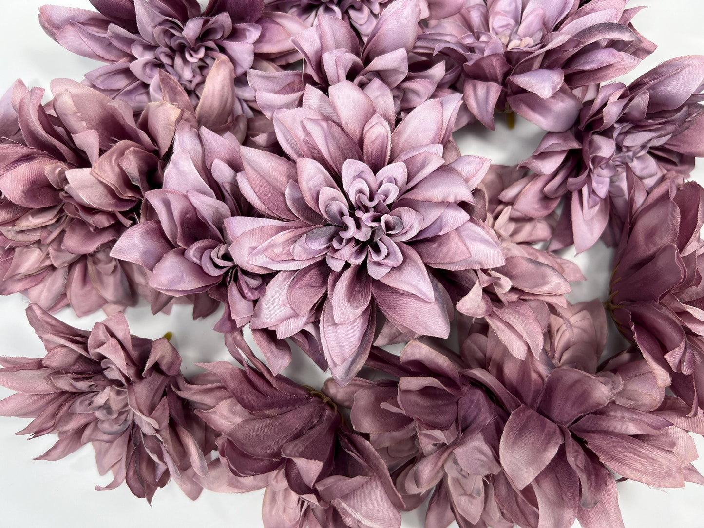 Purple Flower Heads 4“ Wedding Dark Purple Flower Heads Dahlia Deep Purple Wedding Craft Supplies Violet Artificial Dahlia Heads Dark Purple