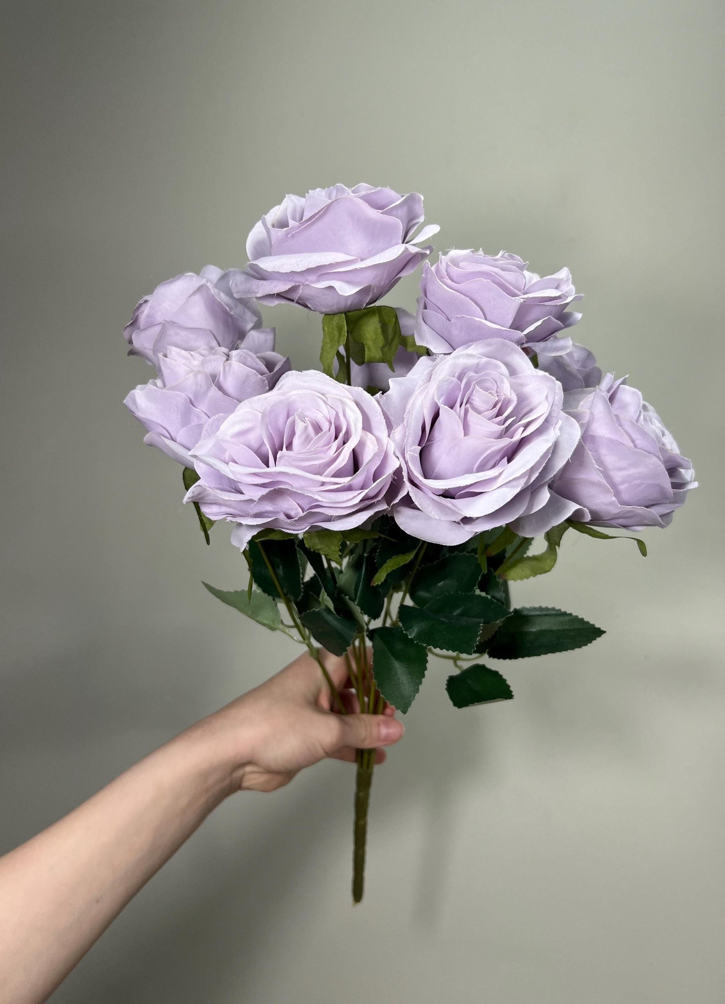 Lavender Flowers 1 Bundle Artificial Purple Flowers Wedding Lavender Flowers Silk Bouquet Violet Flower Heads with Stems Light Purple