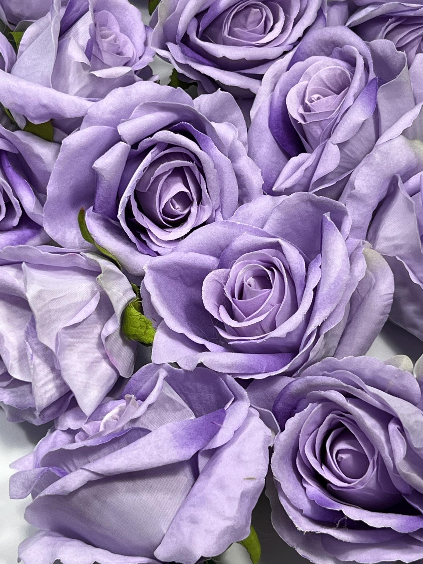 Violet Rose Head 3.5” Wedding Artificial Purple Flower Head Heads Lavender Craft Supplies Wedding Lilac Rose Head Home Decor Royal Purple