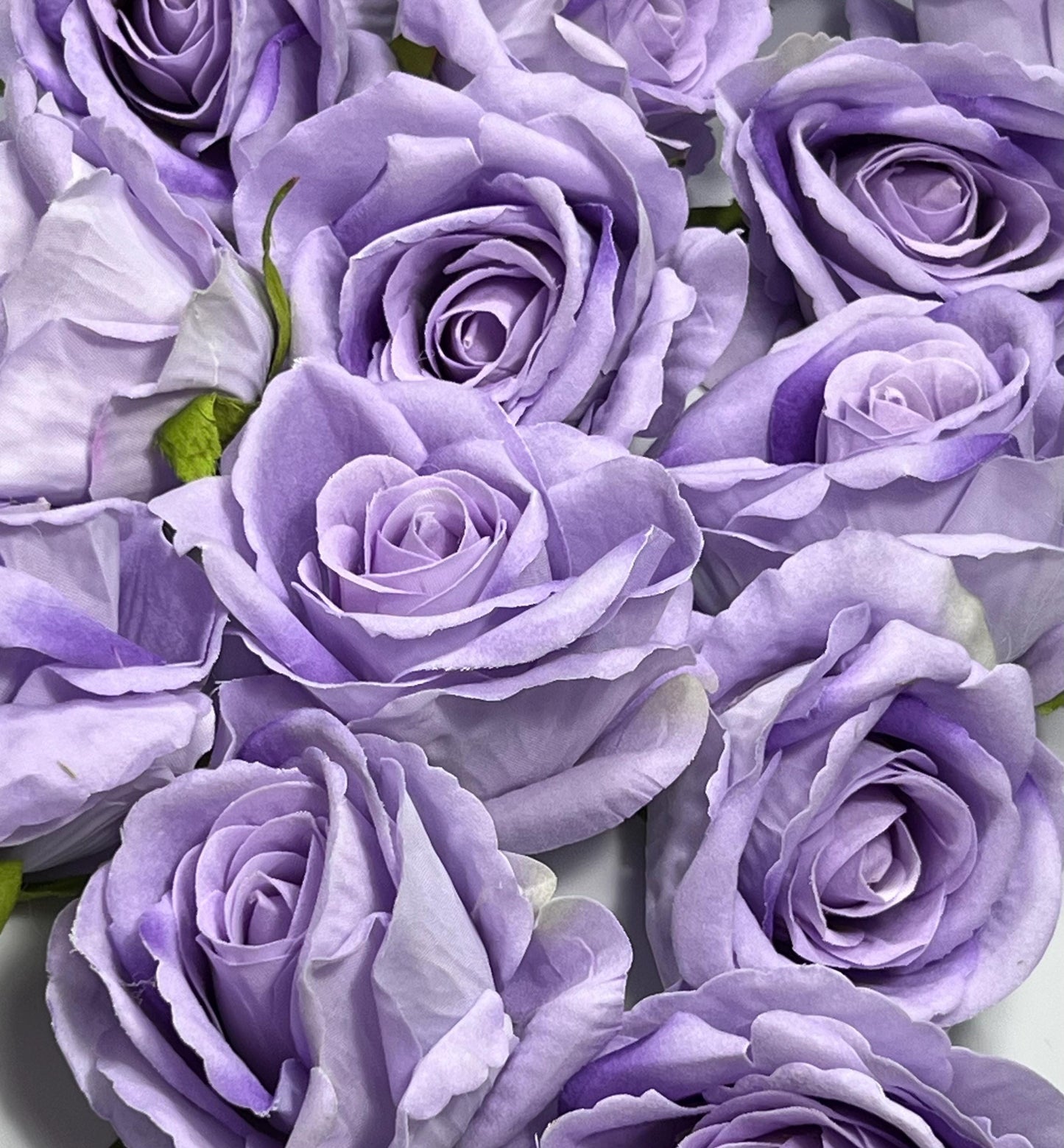 Violet Rose Head 3.5” Wedding Artificial Purple Flower Head Heads Lavender Craft Supplies Wedding Lilac Rose Head Home Decor Royal Purple