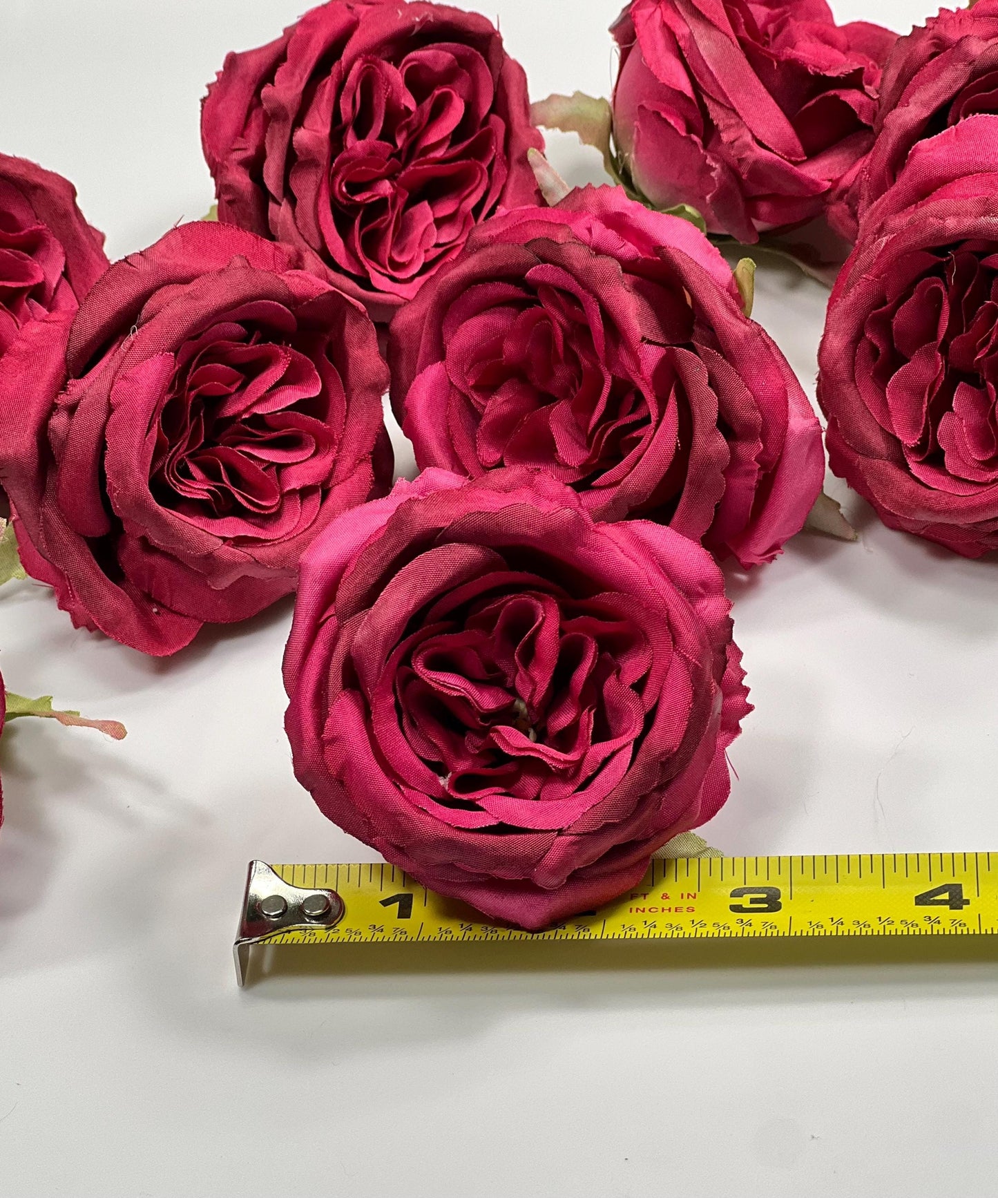 Magenta Flower Head Wedding Fushia Artificial Flower Hot Pink Peony Flower Magenta Head Craft Supplies Wedding Dark Pink Flower Head Peony