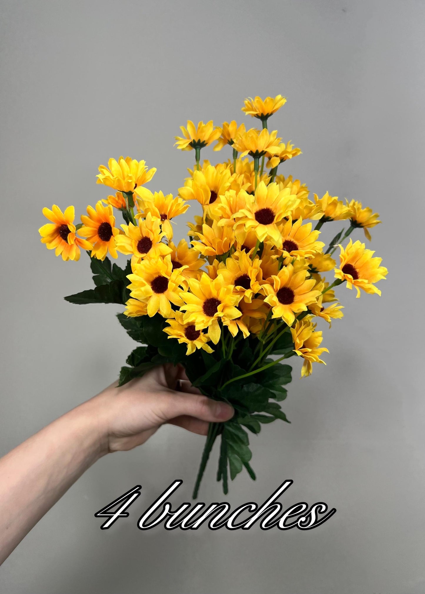 Sunflower Bunch Artificial Wedding Yellow Sunflowers with Stems Silk Flowers Heads Sunflower Fall Flower Faux Craft Supplies Sunflower DIY