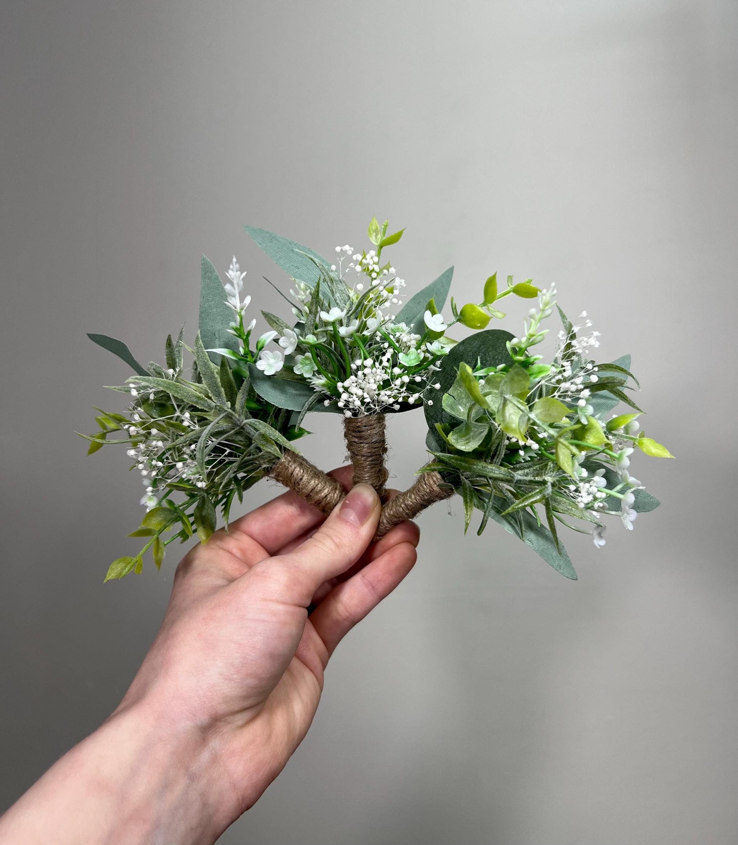 Greenery Boutonniere Wedding Groom Eucalyptus Boutonniere Buttonhole Greenery Boutonniere Baby Breath Eucalyptus Groomsmen Prom Boutonnere