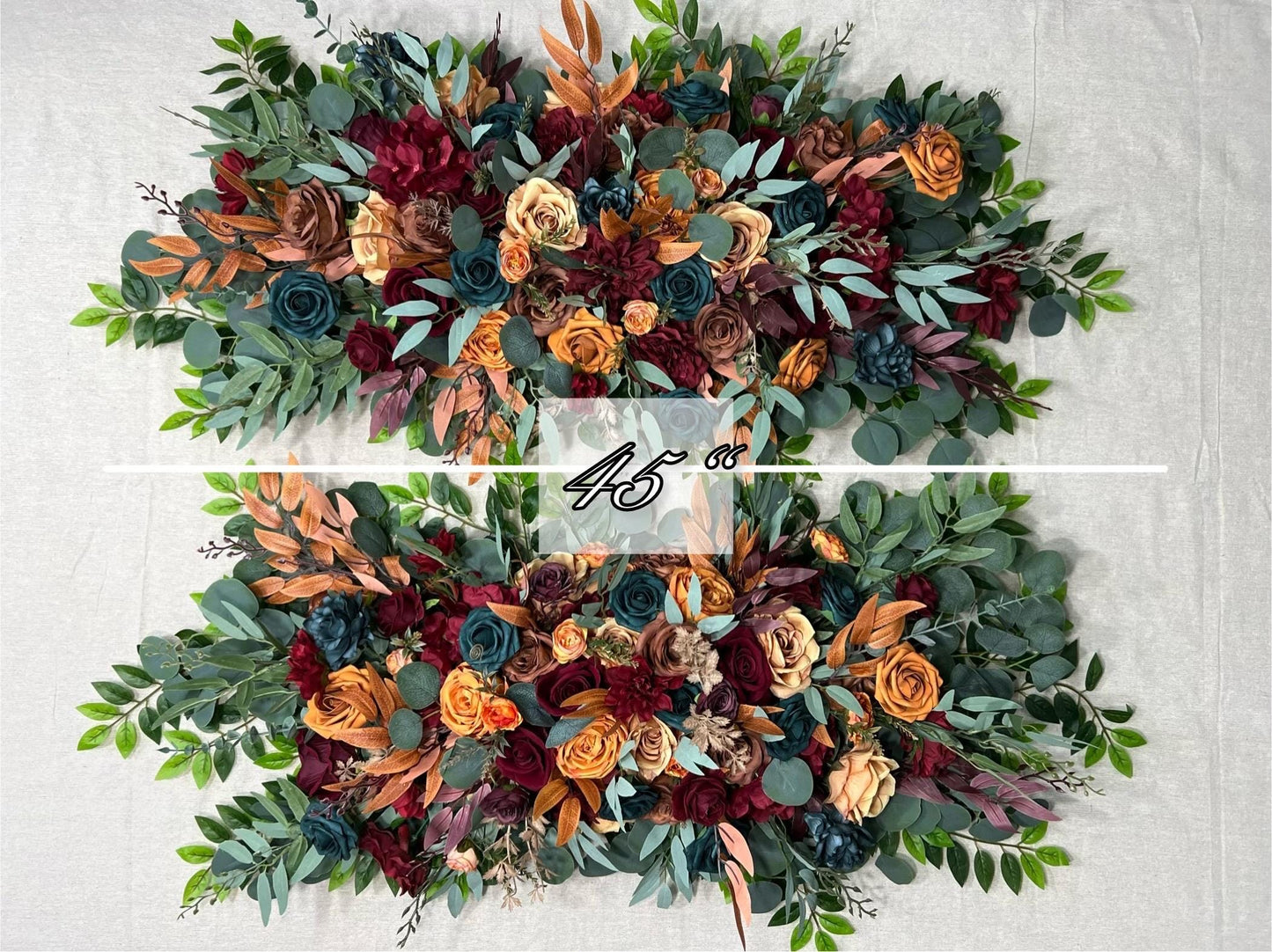 Wedding Dark Teal Bouquet Bridal Burgundy Terracotta Bridesmaids Burgundy Burnt Orange Bouquet Dark Teal Blue Rust Artificial Flowers