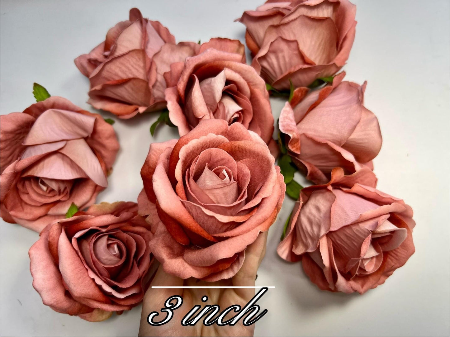 Dusty Rose Flower Heads Artificial Dusty Coral Flower Silk Mauve Rose Dusty Craft Supplies Flower Heads Blush Pink Roses Wedding DIY