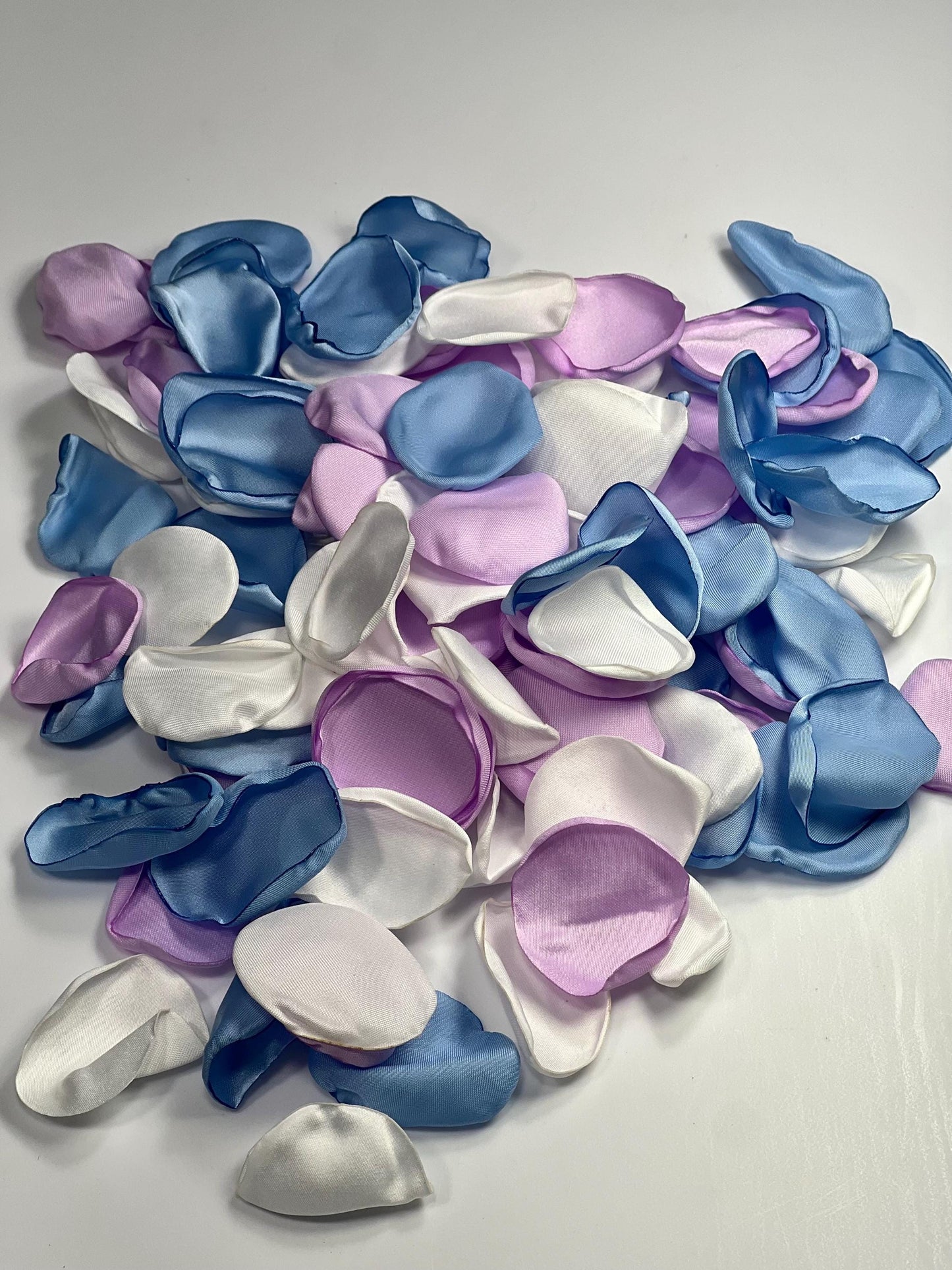 Blue Lavender White Petals Wedding Decor Purple Light Blue White Rose Petals Silk Lilac White Petals Sky Blue Confetti Petals Rose Aisle