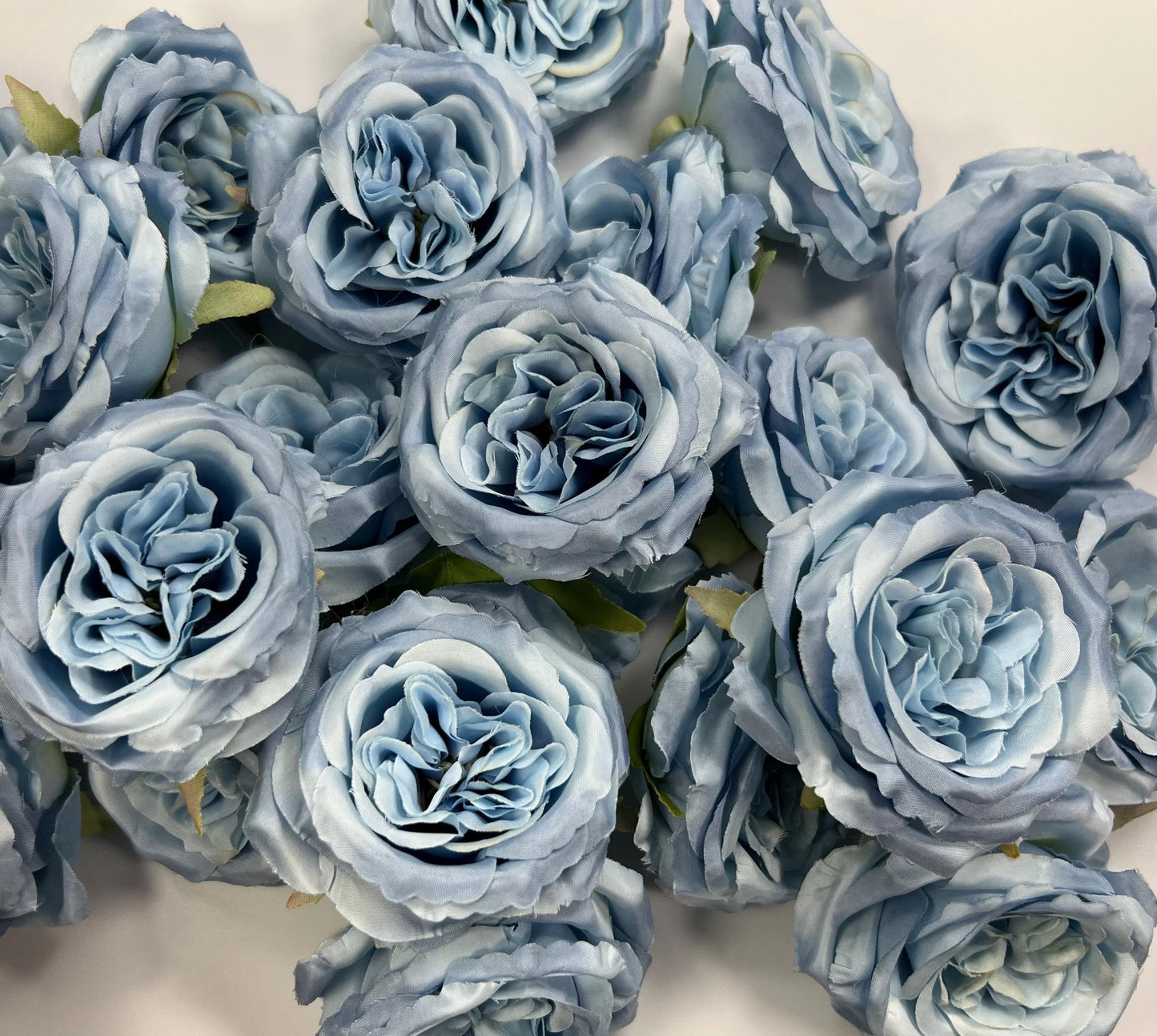 Blue Peony Artificial Flower Heads Sky Blue Peonies Silk Flowers Wedding Light Blue Peony Small Heads DIY Craft Supplies Flowers Blue Fake