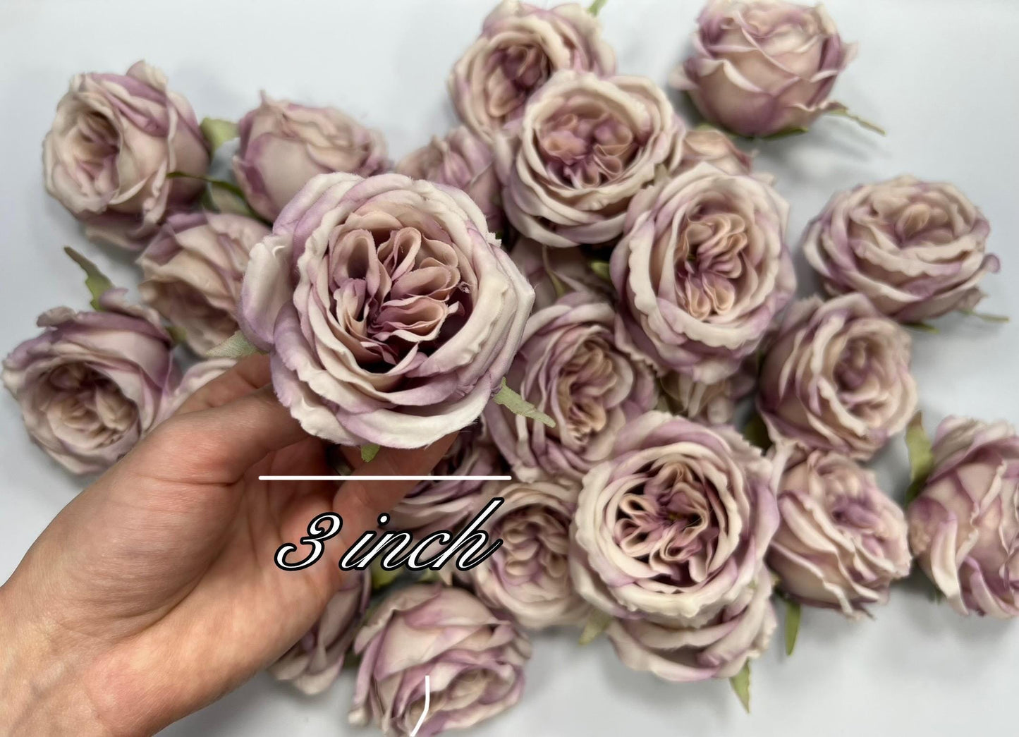 Lavender Peony Artificial Flower Heads Lilac Peonies Silk Flowers Wedding Light Purple Peony Small Heads DIY Craft Supplies Flowers Lavender