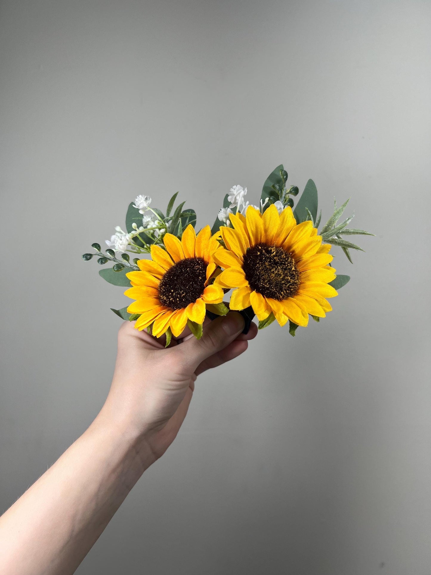 Sunflower Boutonniere Wedding Groom Boutonnières Groomsmen Sunflower Boutonnière Groom Fall Sunflower Yellow Artificial Flowers Baby Breath