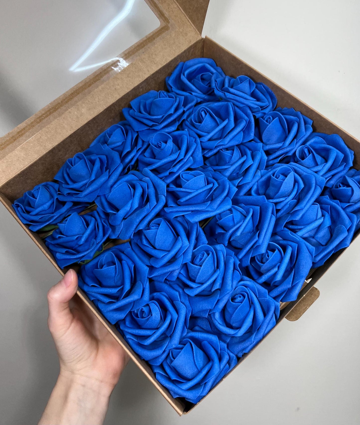 Royal Blue Flower Head Wedding Decor Blue Small Flower Rose Wedding DIY Craft Supplies Wedding Royal Blue Flower Head Artiticial Rose