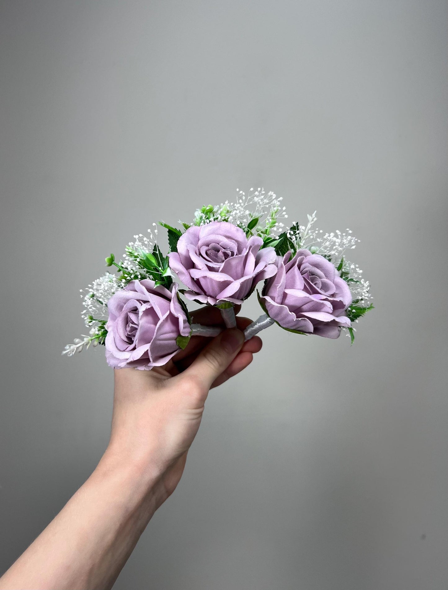 Lavender Boutonniere Wedding Lilac Groom Boutonnières Groomsmen Purple Boutonniere Lavender Baby Breath Boutonniere Artiticial Flower