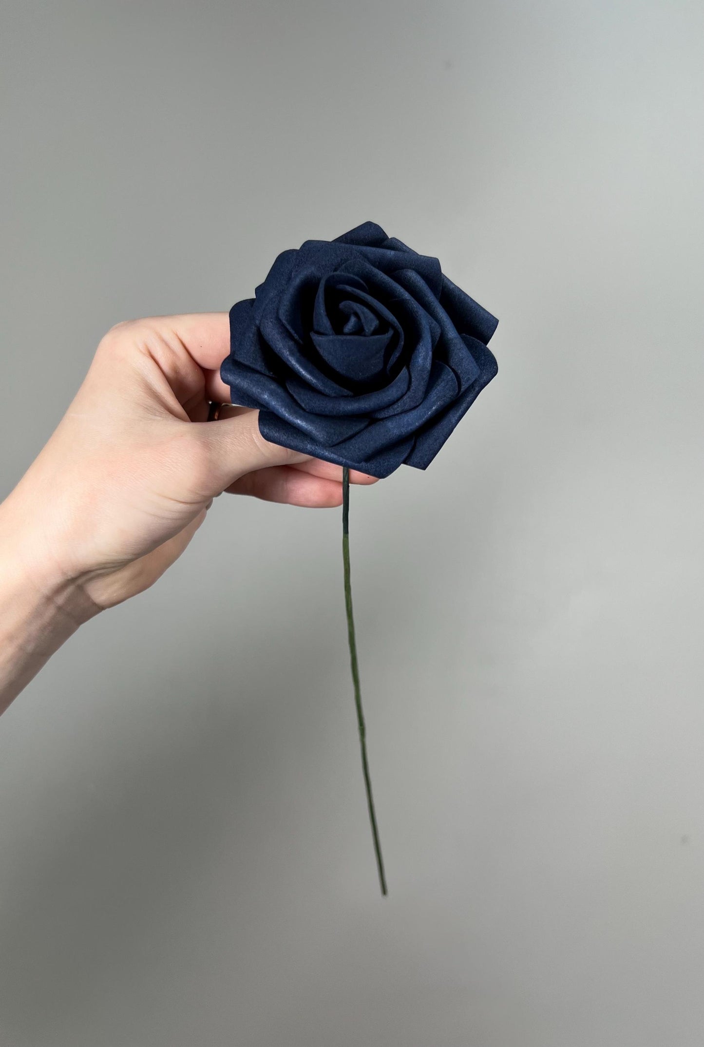 Navy Blue Flower Head Wedding Decor Dark Blue Small Flower Rose Wedding DIY Craft Supplies Artiricial Navy Blue Flowers Heads Dark Blue