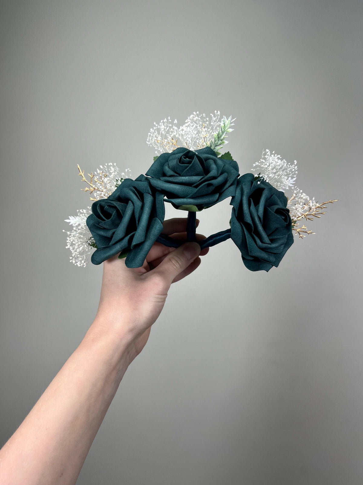 Terracotta Corsage Wedding Dark Teal Wrist Corsage Bridesmaids Corsage Burnt Orange Teal Blue Corsage Mom Rust Baby Breath Artiricial Flower