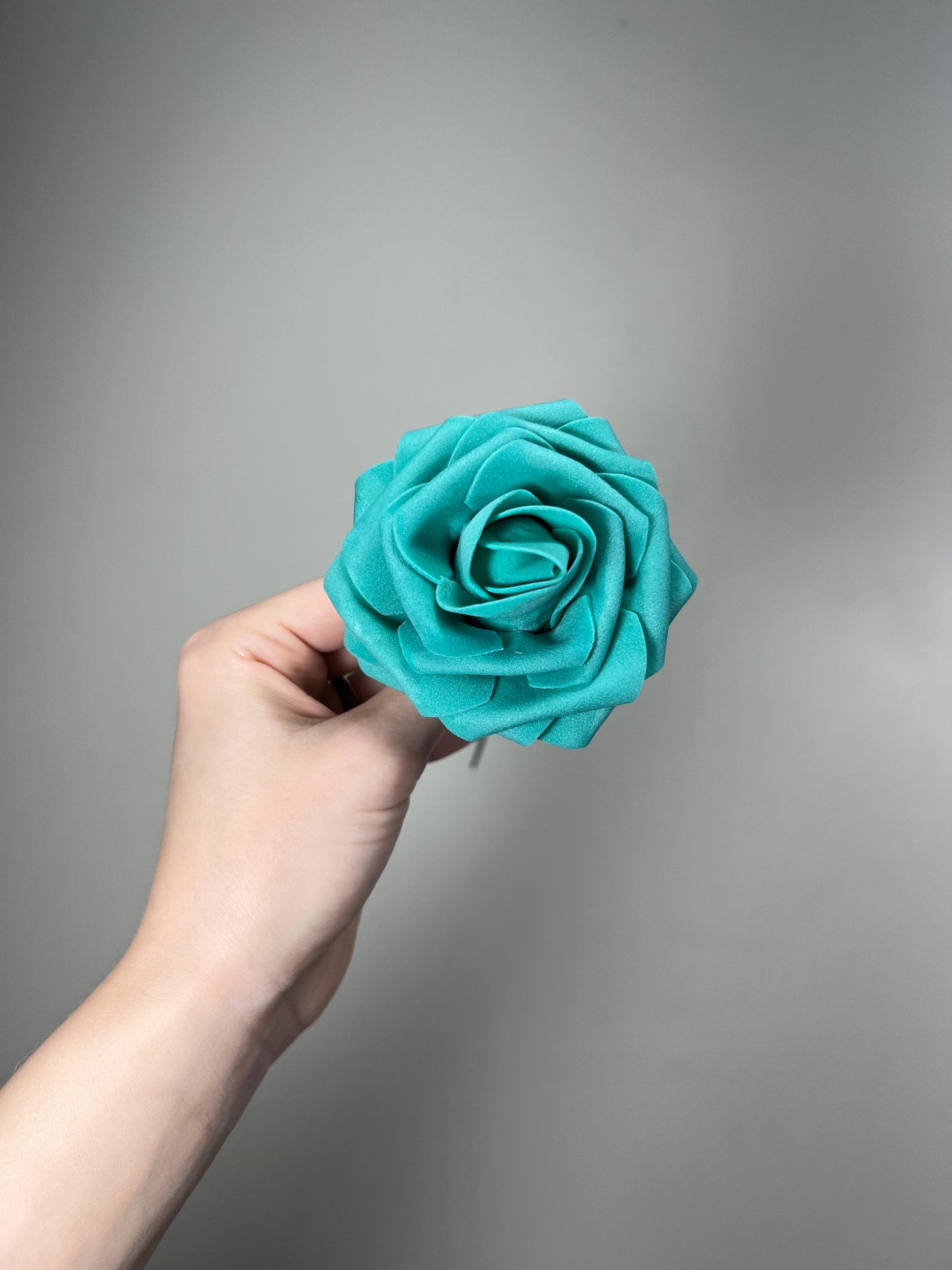Turquoise Flower Head Wedding Decor Tiffany Blue Small Flower Rose Wedding DIY Craft Supplies Wedding Aqua Blue Flower Head Teal Rose